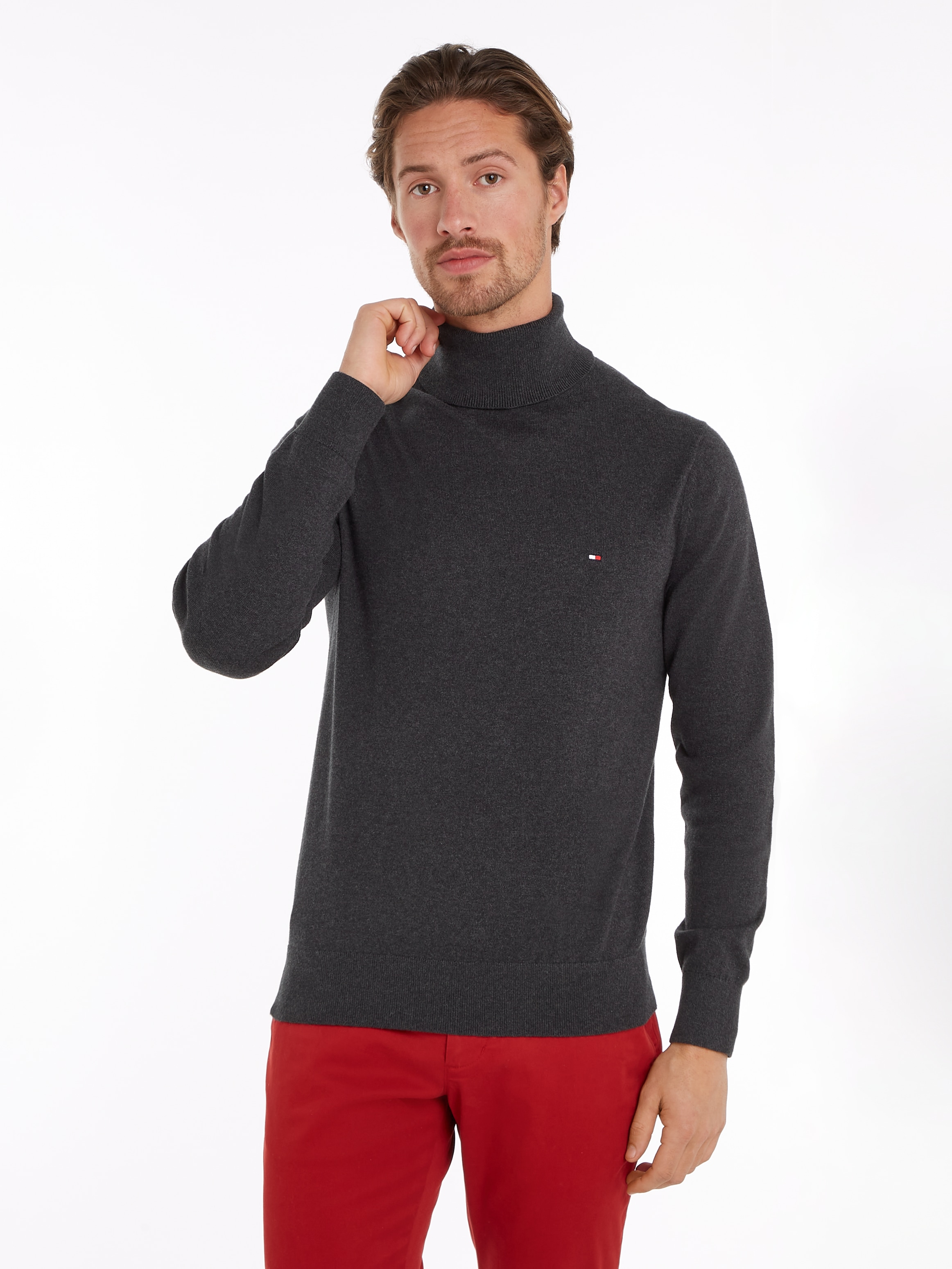 Rollkragenpullover »PIMA ORG CTN CASHMERE ROLL NECK«