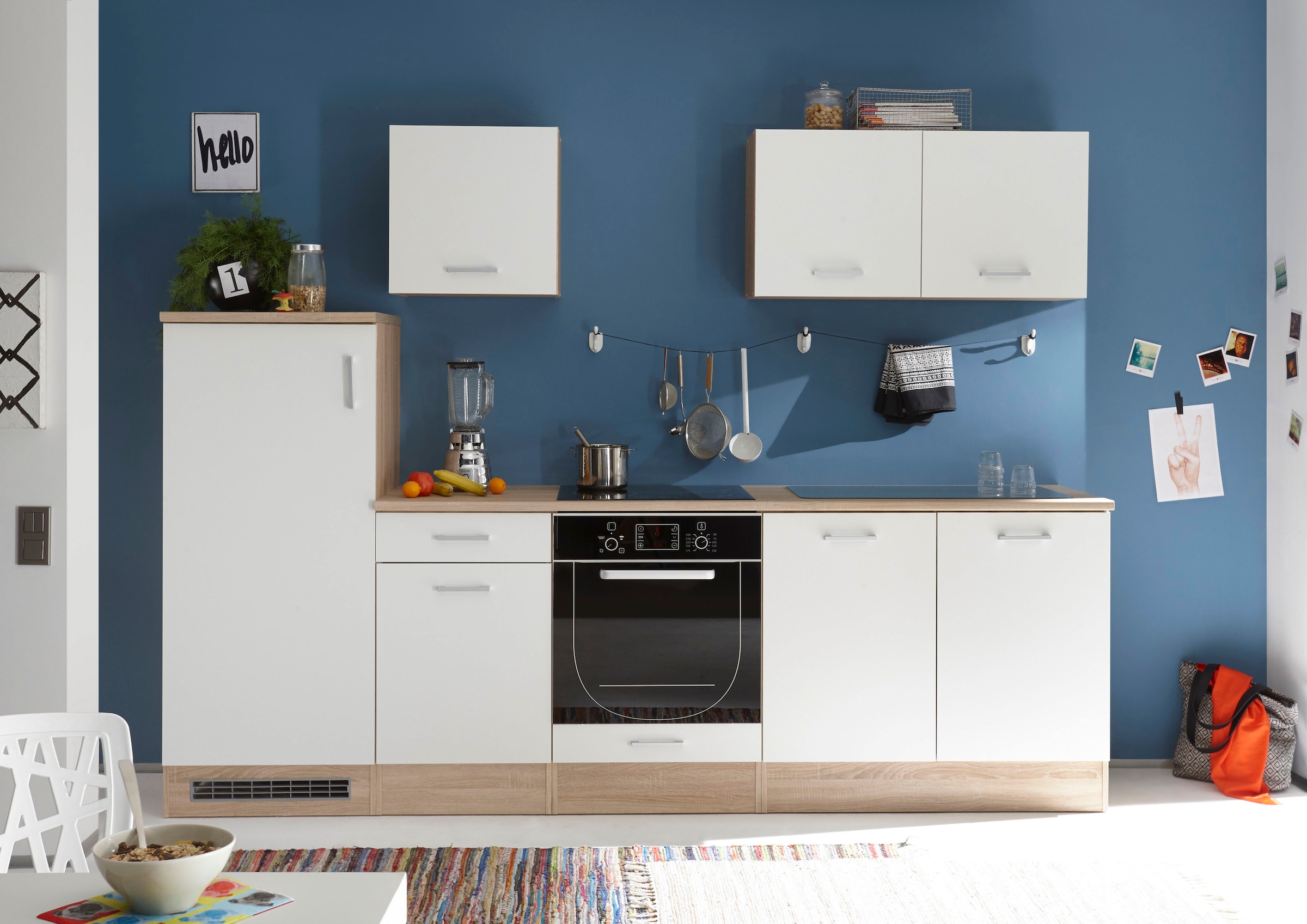 BASIC by Balculina Kitchenette »Andy« Largeur 270 cm, avec appareils électriques en option