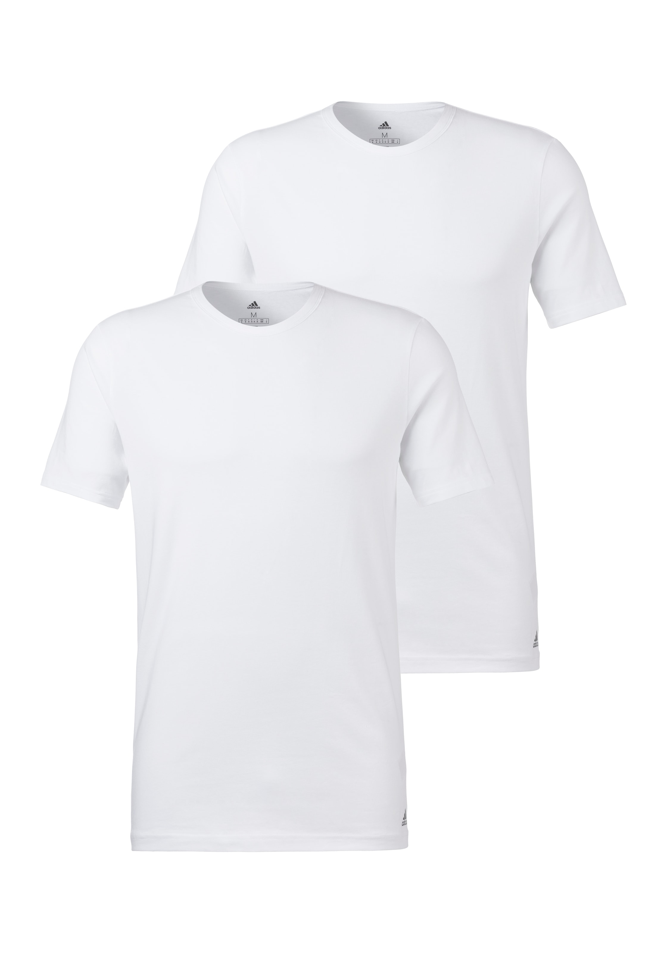 T-Shirt »"Active Flex Cotton"«, (2er-Pack), mit Rundhalsausschnitt, Slim Fit