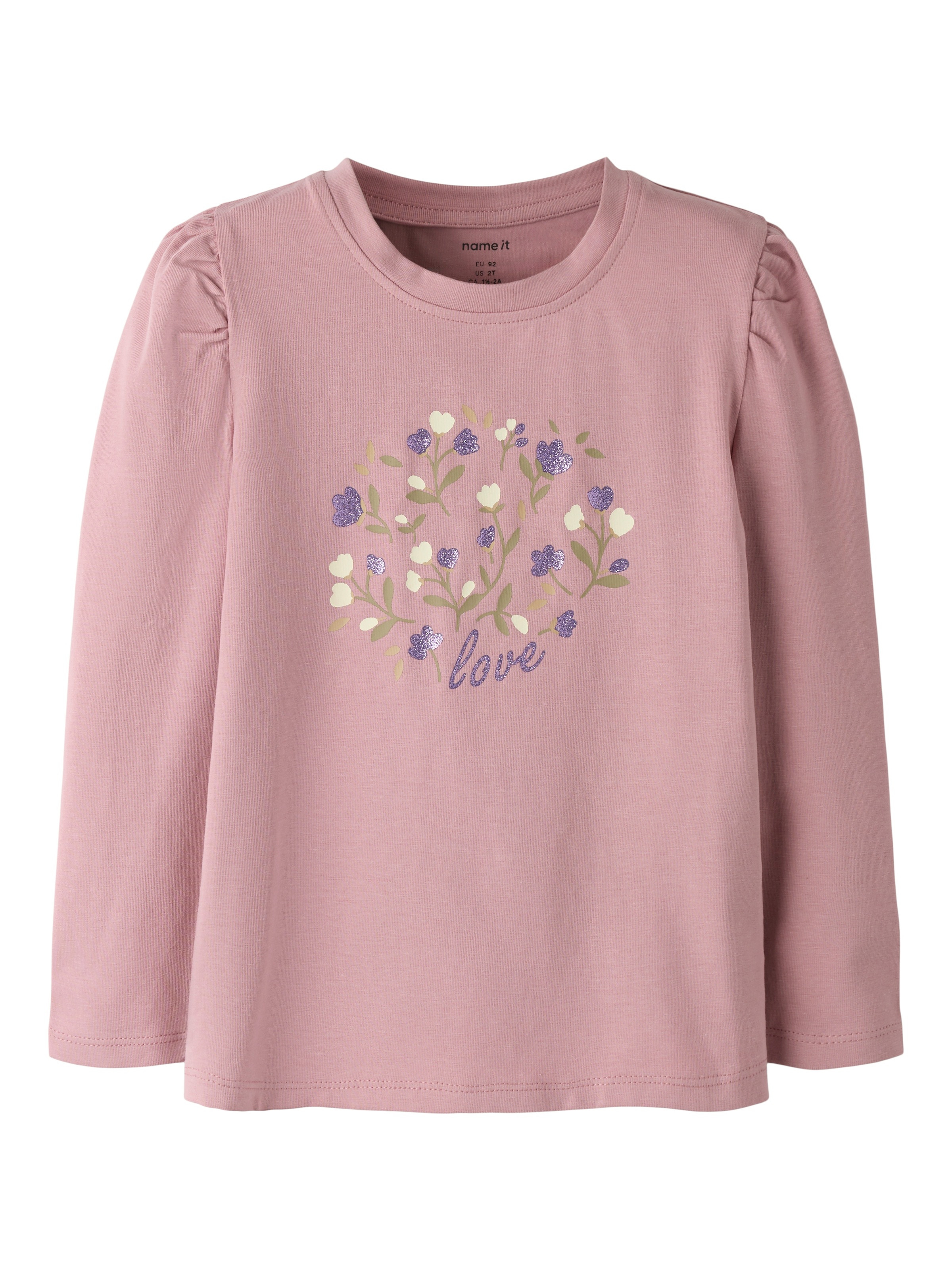 Image of Name It Langarmshirt "NMFOCEATU LS TOP BOX" Baumwollmischung, regular fit