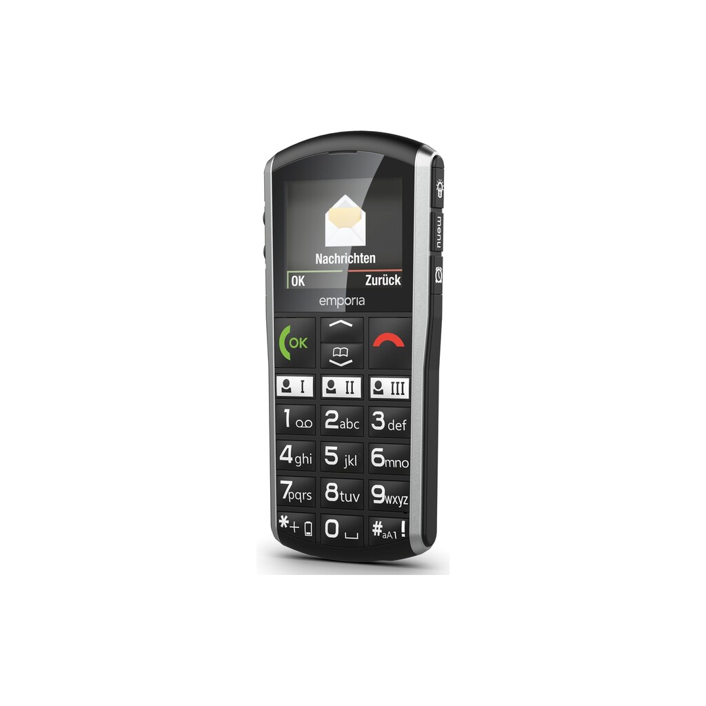 Emporia Smartphone »SIMPLICITY LTE 4G«, Schwarz, 5,06 cm/2 Zoll