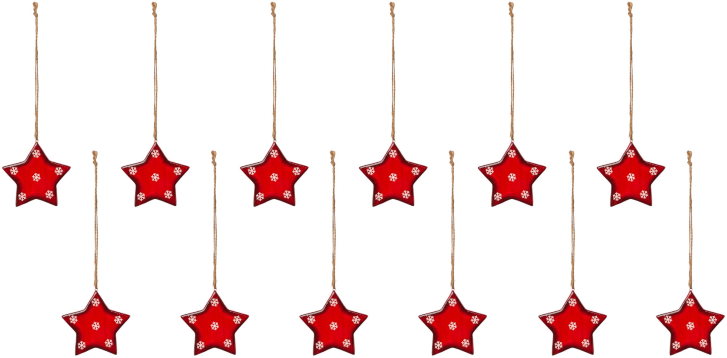 Image of Creativ deco Dekostern, (12 St.), mit Schneeflocken-Design bei Ackermann Versand Schweiz
