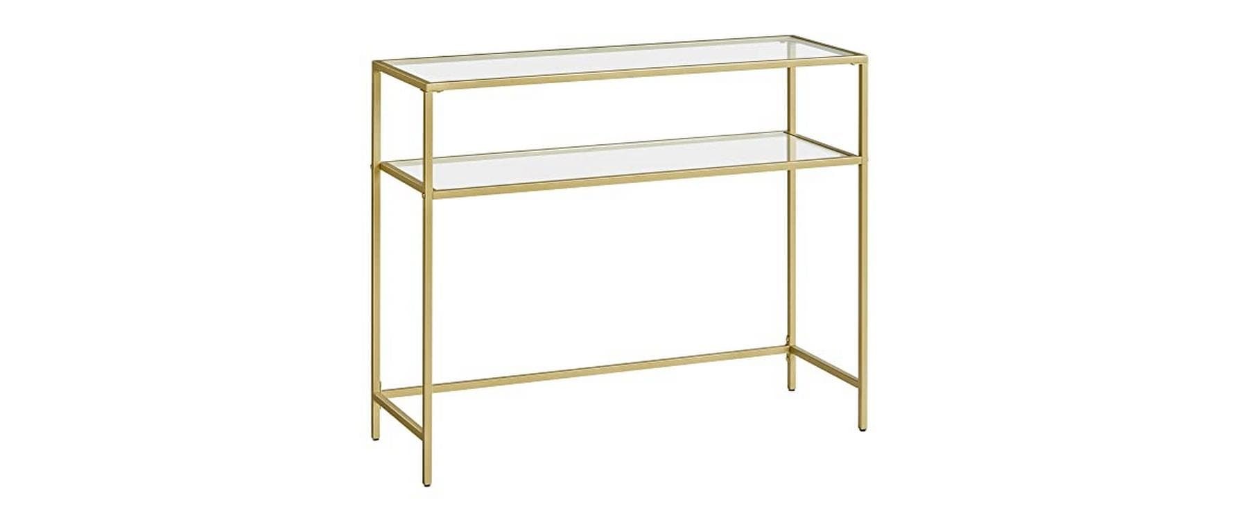 Image of VASAGLE Konsolentisch "100 x 35 x 80 cm, Gold"