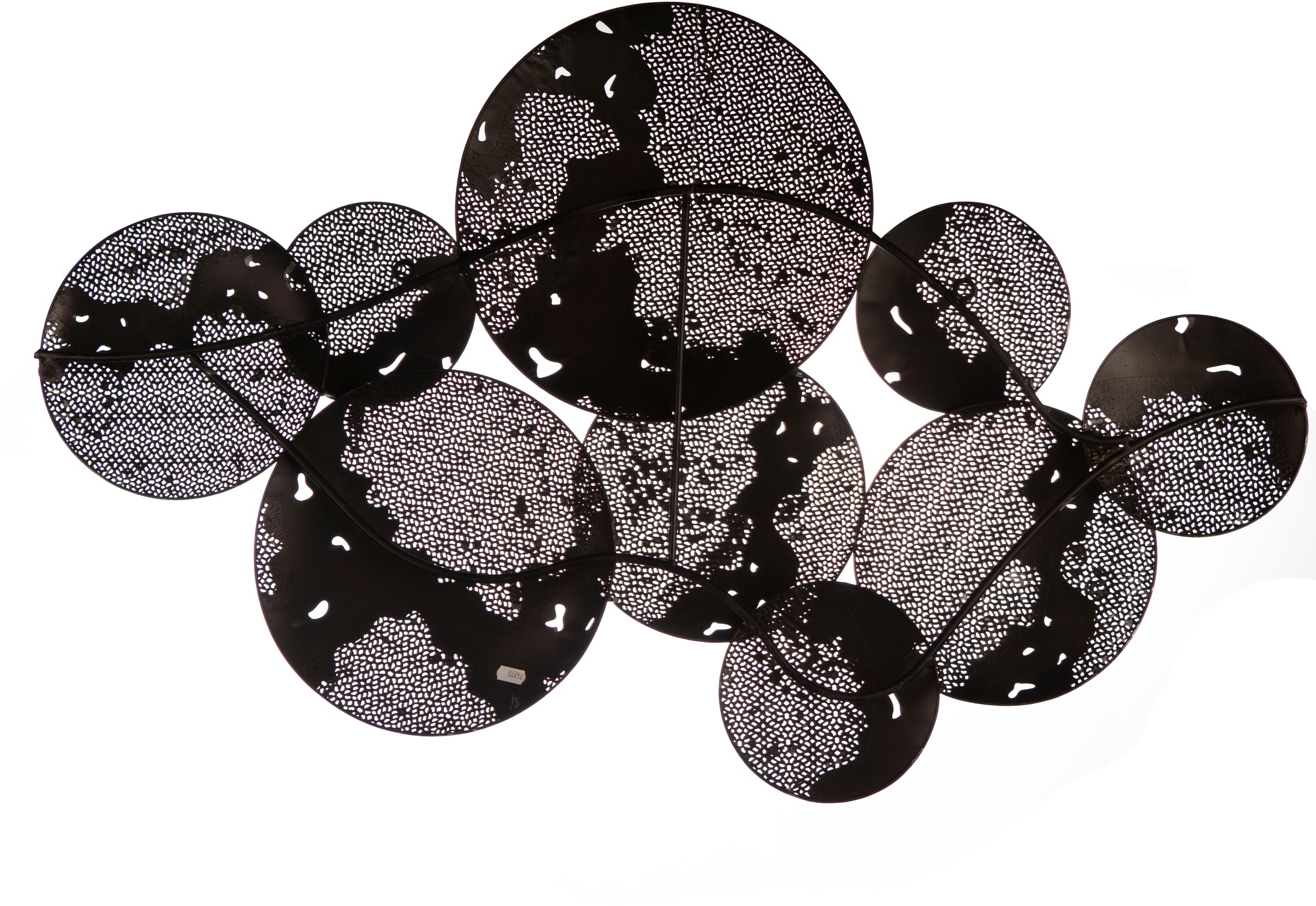 Image of Casablanca by Gilde Wanddekoobjekt »Wandrelief Galaxy, grau«, (1 St.), Wanddeko, aus Metall, handgearbeitet, bestehend aus 9 runden Scheiben, dekorativ im Esszimmer & Wohnzimmer bei Ackermann Versand Schweiz