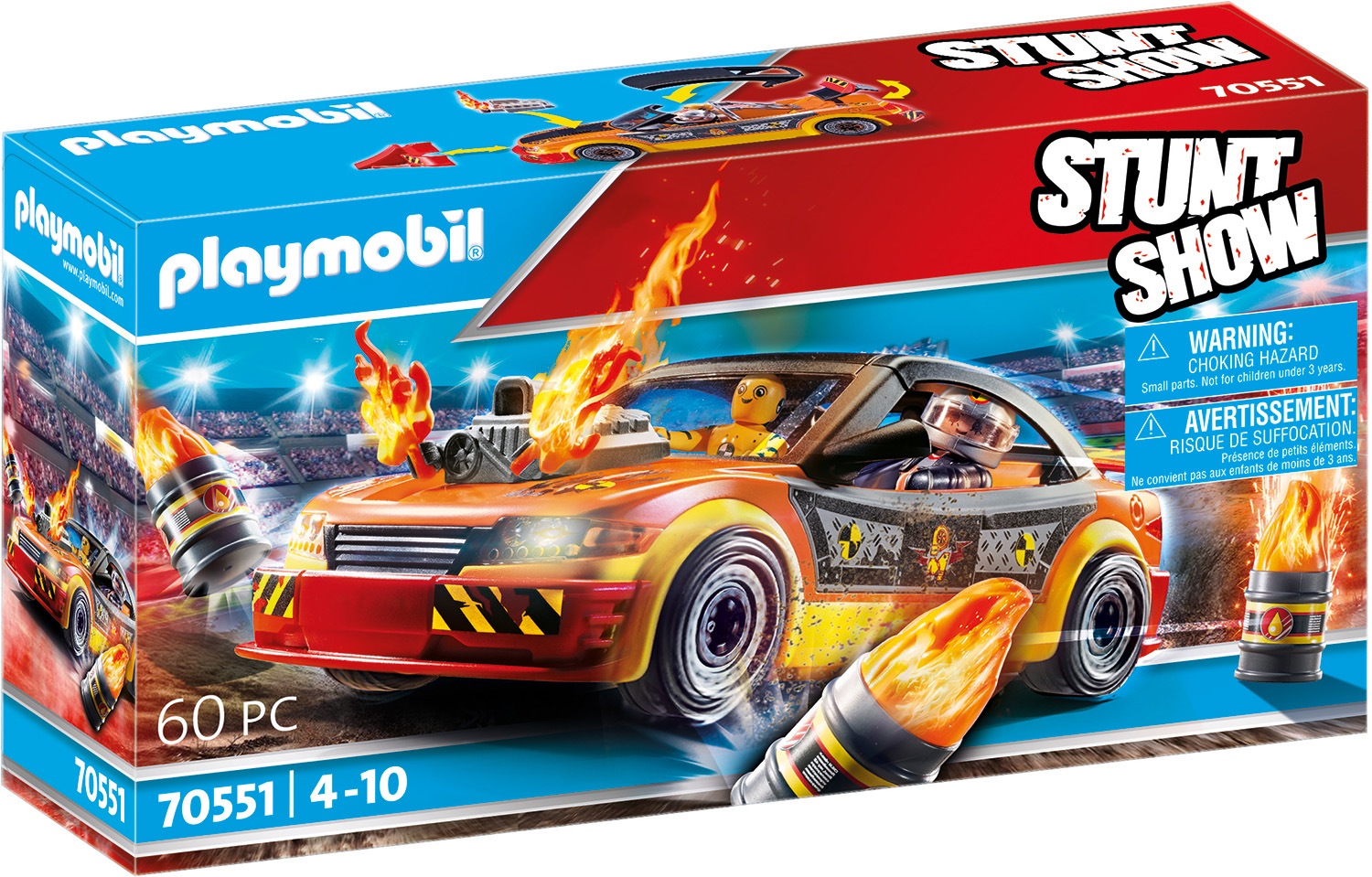 Image of Playmobil® Konstruktions-Spielset »Crashcar (70551), Stuntshow«, (60 St.) bei Ackermann Versand Schweiz