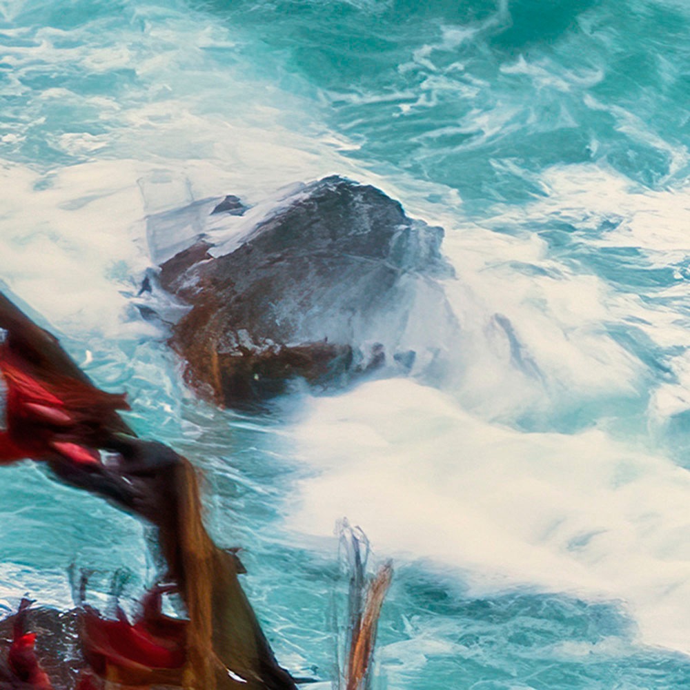 Komar Fototapete »Digitaldruck Vlies - Stormy Sea - Grösse 400 x 250 cm«, bedruckt, Wohnzimmer, Schlafzimmer
