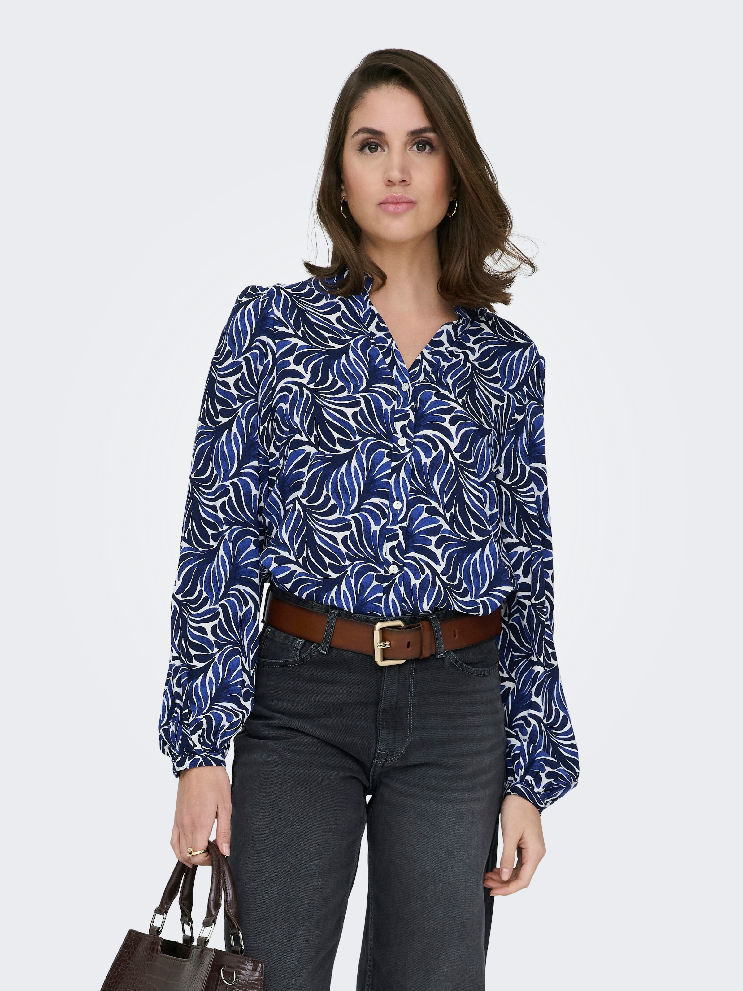 Image of ONLY Langarmbluse "ONLRAYA L/S SHIRT WVN" Viskose, regular fit