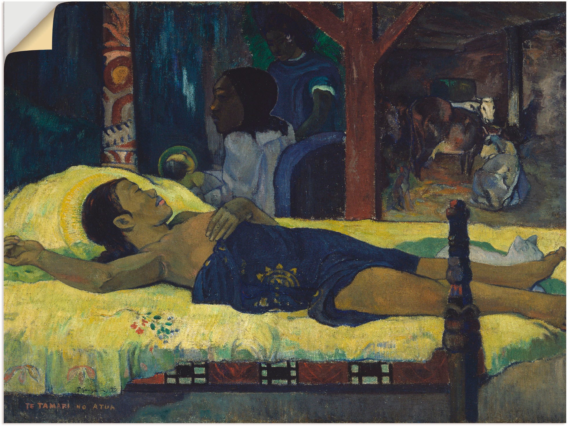 Image of Artland Wandbild »Die Geburt Christi (TE TAMARI NO ATUA)«, Gruppen & Familien, (1 St.), in vielen Grössen & Produktarten -Leinwandbild, Poster, Wandaufkleber / Wandtattoo auch für Badezimmer geeignet bei Ackermann Versand Schweiz