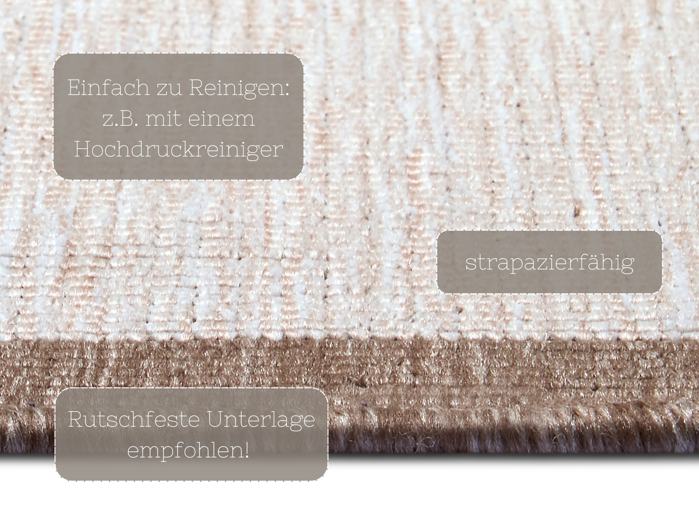 NORTHRUGS Teppich »Panama Wendeteppich«, rechteckig, 5 mm Höhe, In-& Outdoor, Wetterfest, Balkon, Läufer, Wohnzimmer, Wasserfest