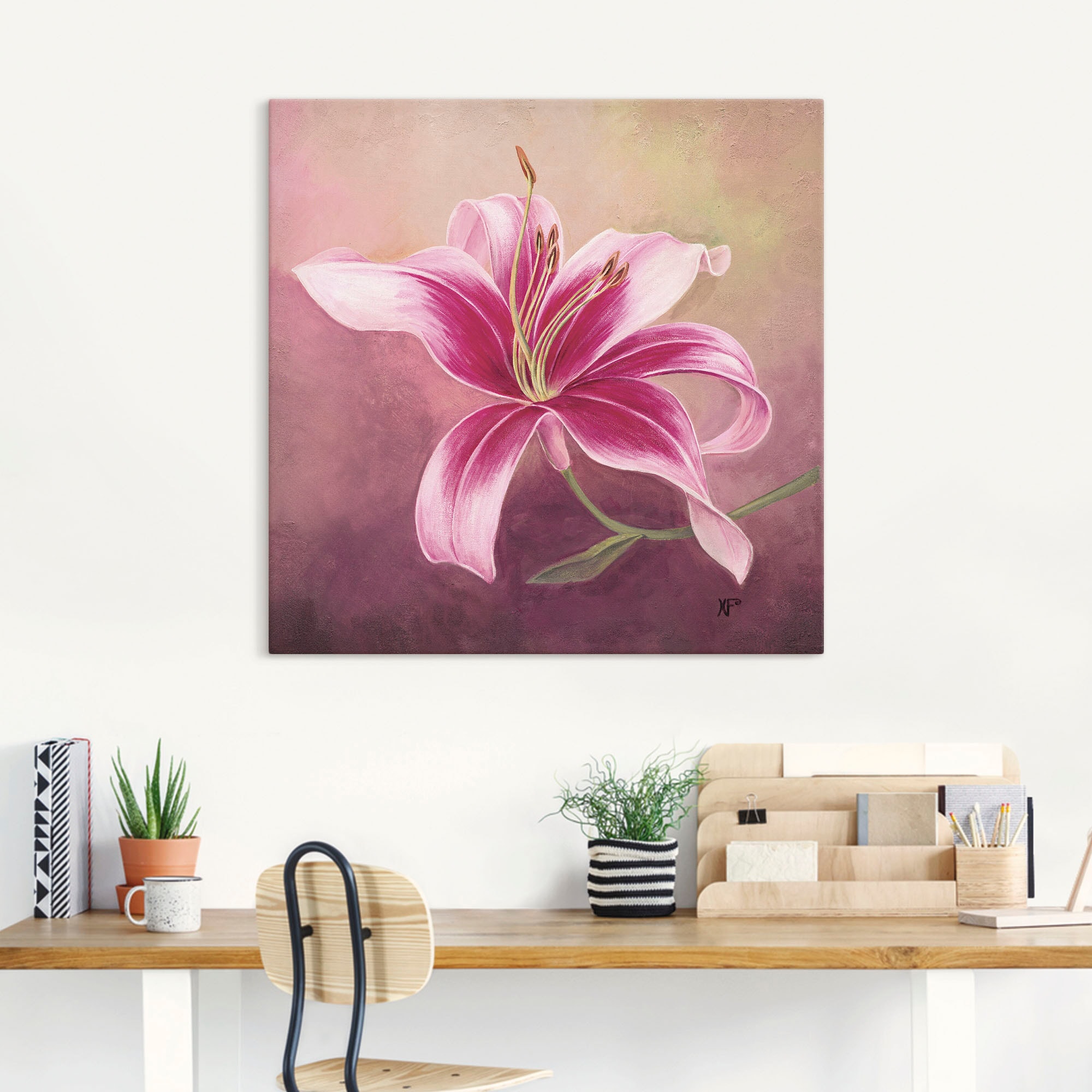 Artland Wandbild »Frühe Lilie«, Blumen, (1 St.), als Leinwandbild, Poster in verschied. Grössen