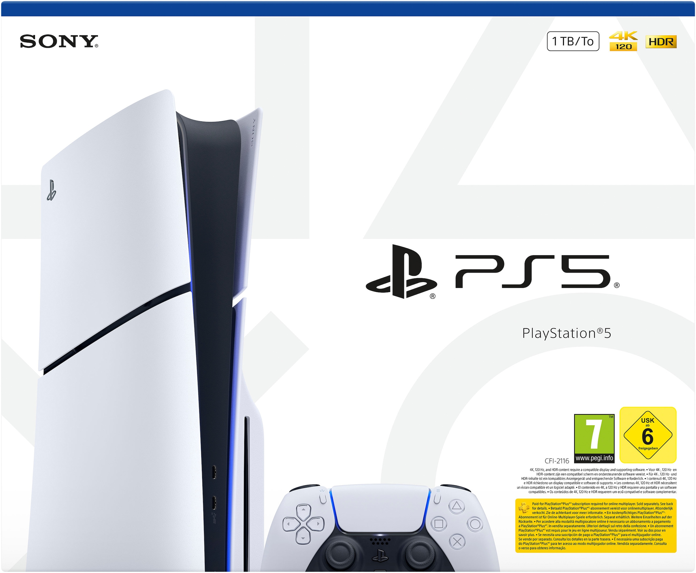 PlayStation 5 Spielekonsole »PS5 Disk Edition (Slim)« 1.000 GB 1 TB