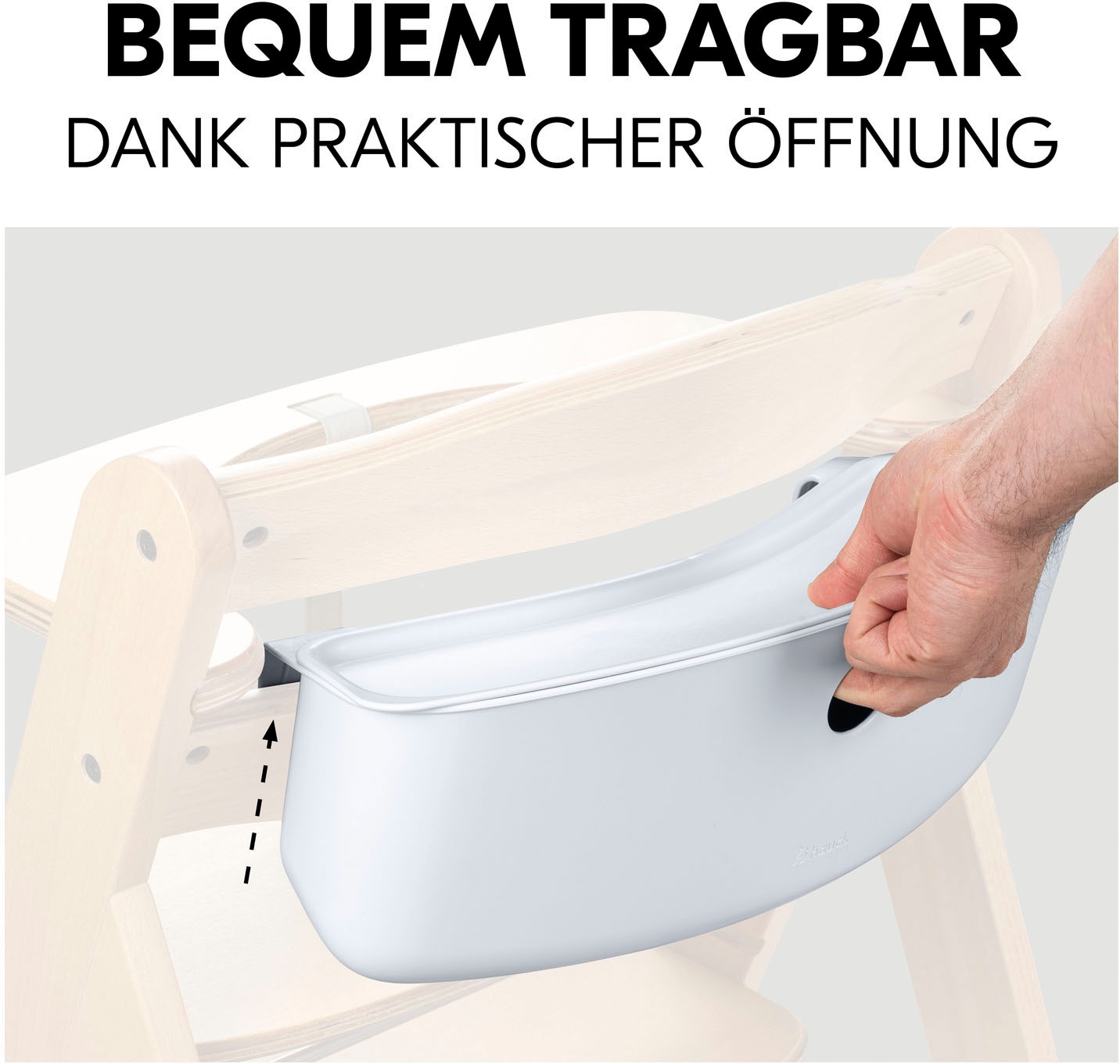 Hauck Boîte de rangement »Highchair Box S, white« für Hochstühle
