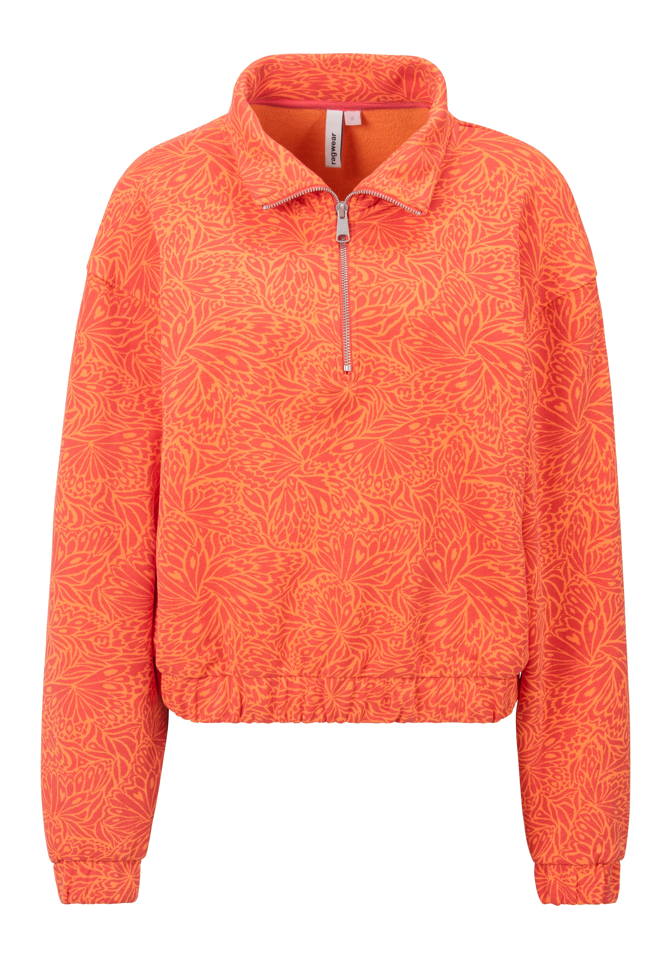 Ragwear Sweatshirt »IZZAR PRINT«, Stehkragen mit Reissverschluss im Troyer-Stil