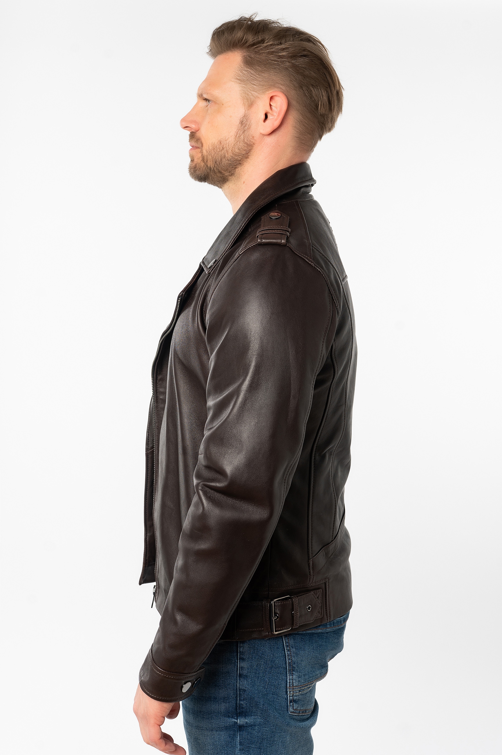 Mauritius Lederjacke »MMRibano SF«, mit Reverskragen