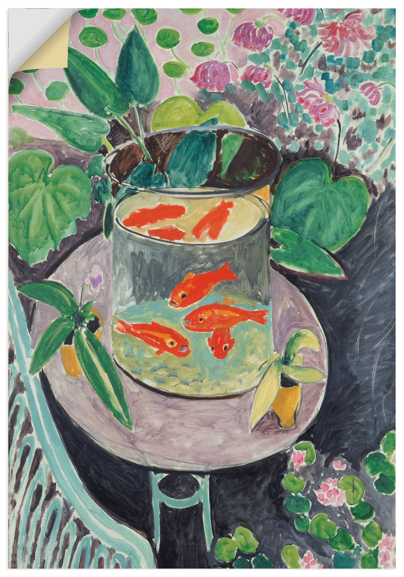 Image of Artland Wandbild "Die Goldfische. 1911" Fisch 1 Stk. tlg. als Alubild, Leinwandbild, Poster, Wandaufkleber in verschied. Grössen