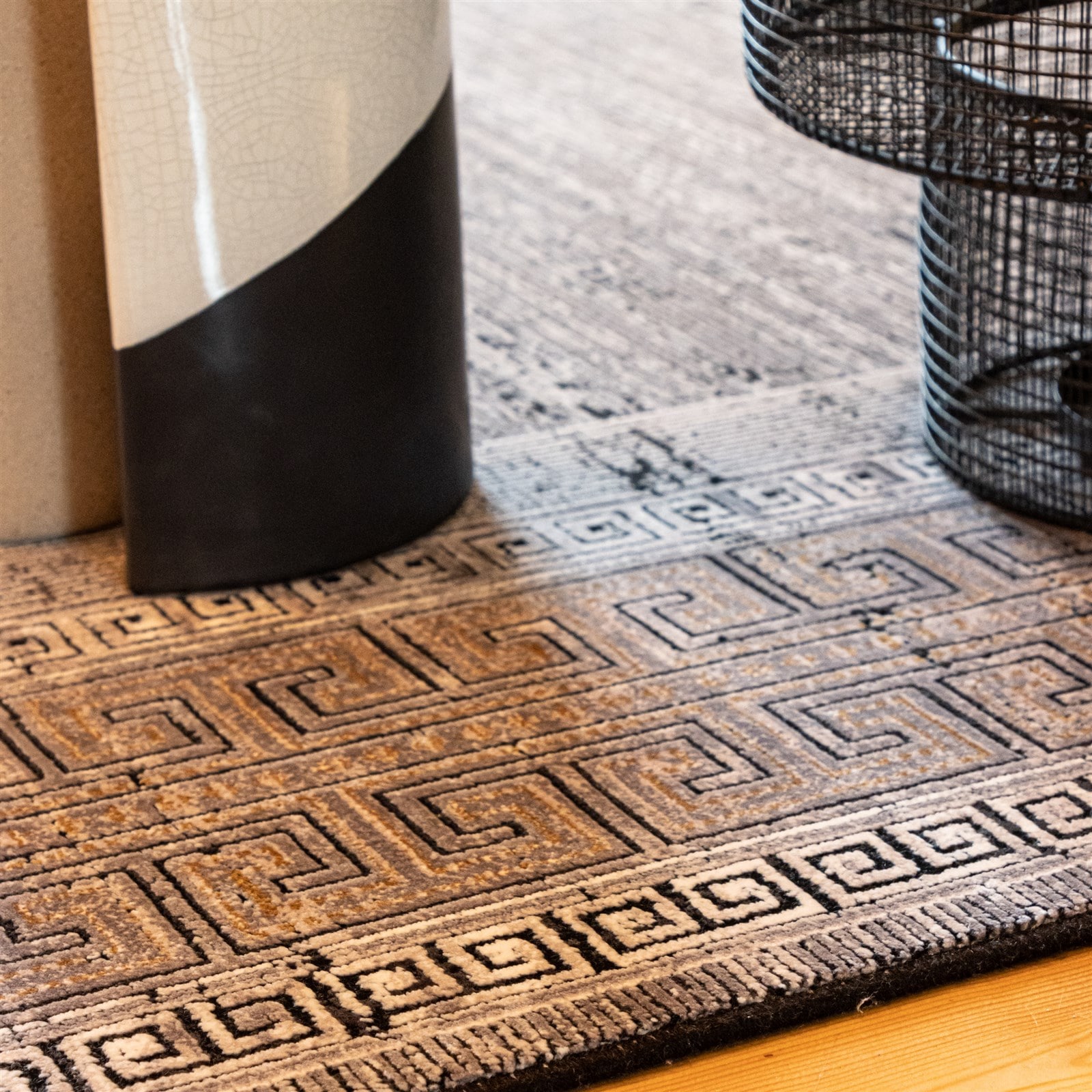 Kayoom Tapis »Elles 215« Rectangulaire 9 mm Höhe Kurzflor, Vintage, Modernes Muster, Viskose, Fussbodenheizungsgeeignet