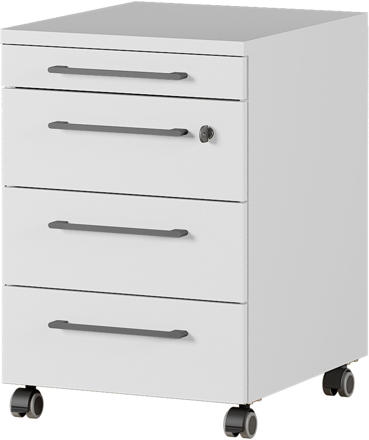 GERMANIA Ensemble de meubles de bureau »Agenda« Set bestehend aus höhenverstellbarem Schreibtisch und Rollcontainer