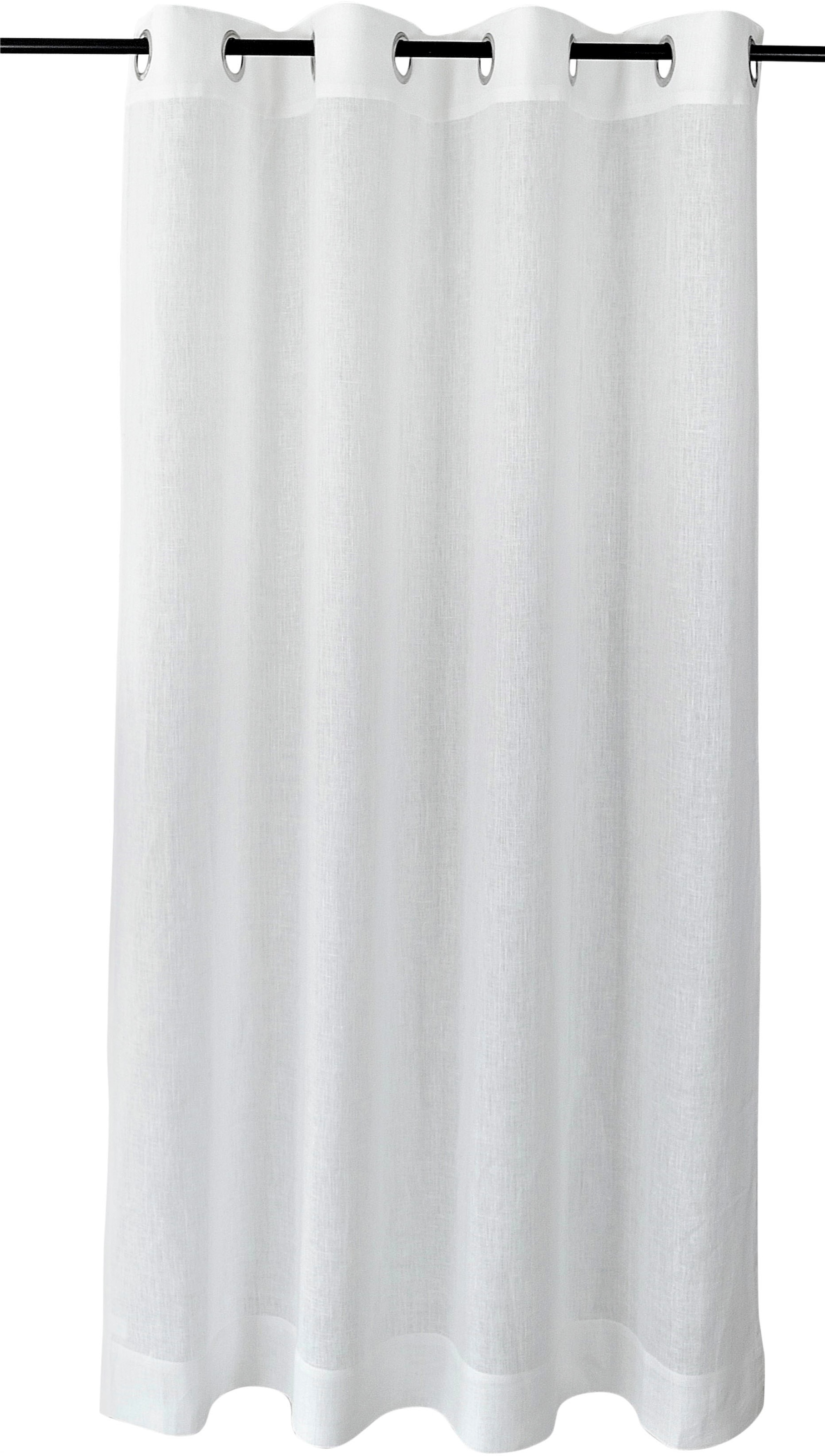 Kutti Vorhang »Metis Leinen«, (1 St.), blickdicht, natürliche Leinen-Gardine, einfarbig, pflegeleicht, Basic