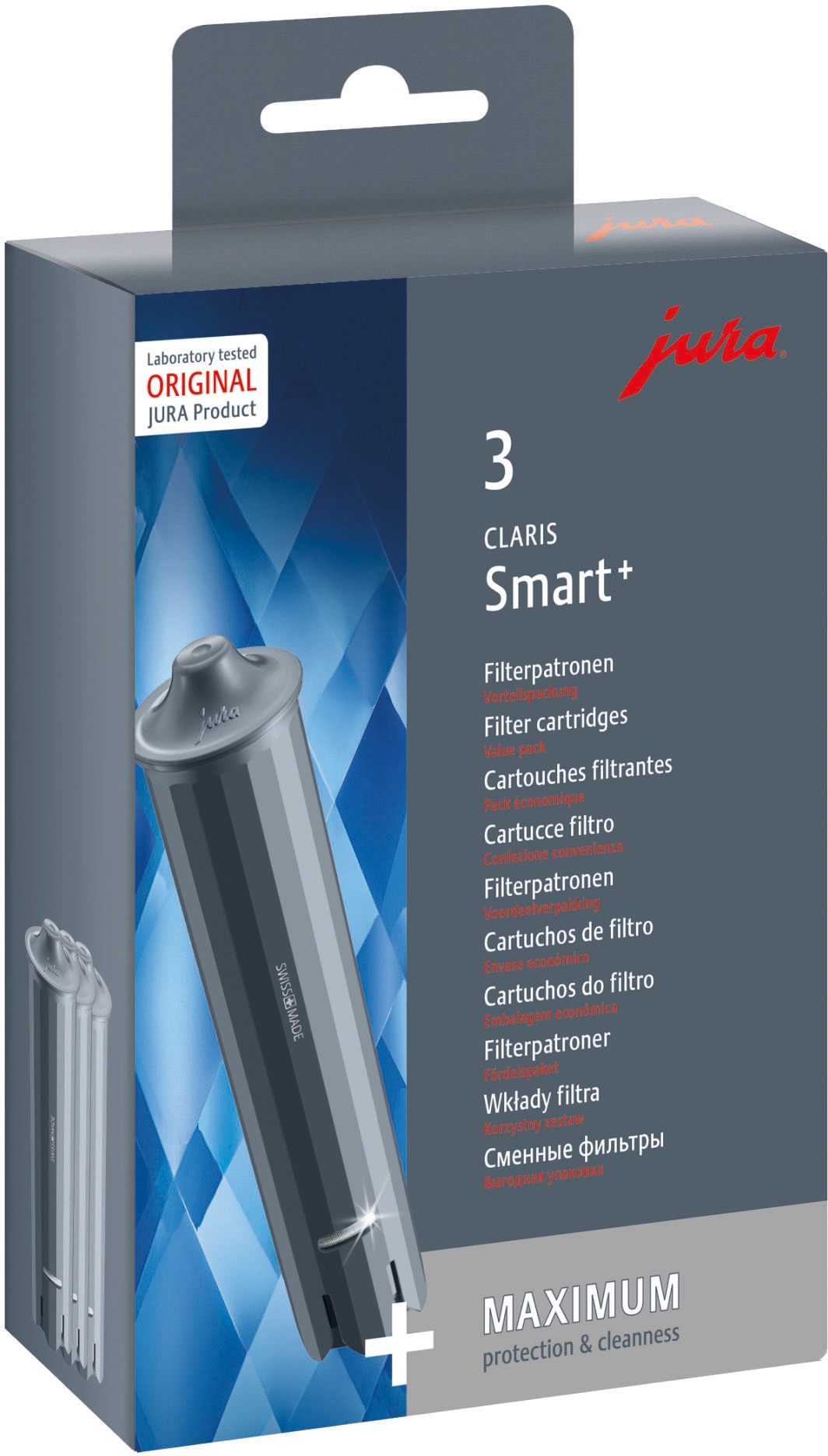 JURA Wasserfilter »24233 CLARIS Smart+«, (Set, 3 tlg.), 3er-Set