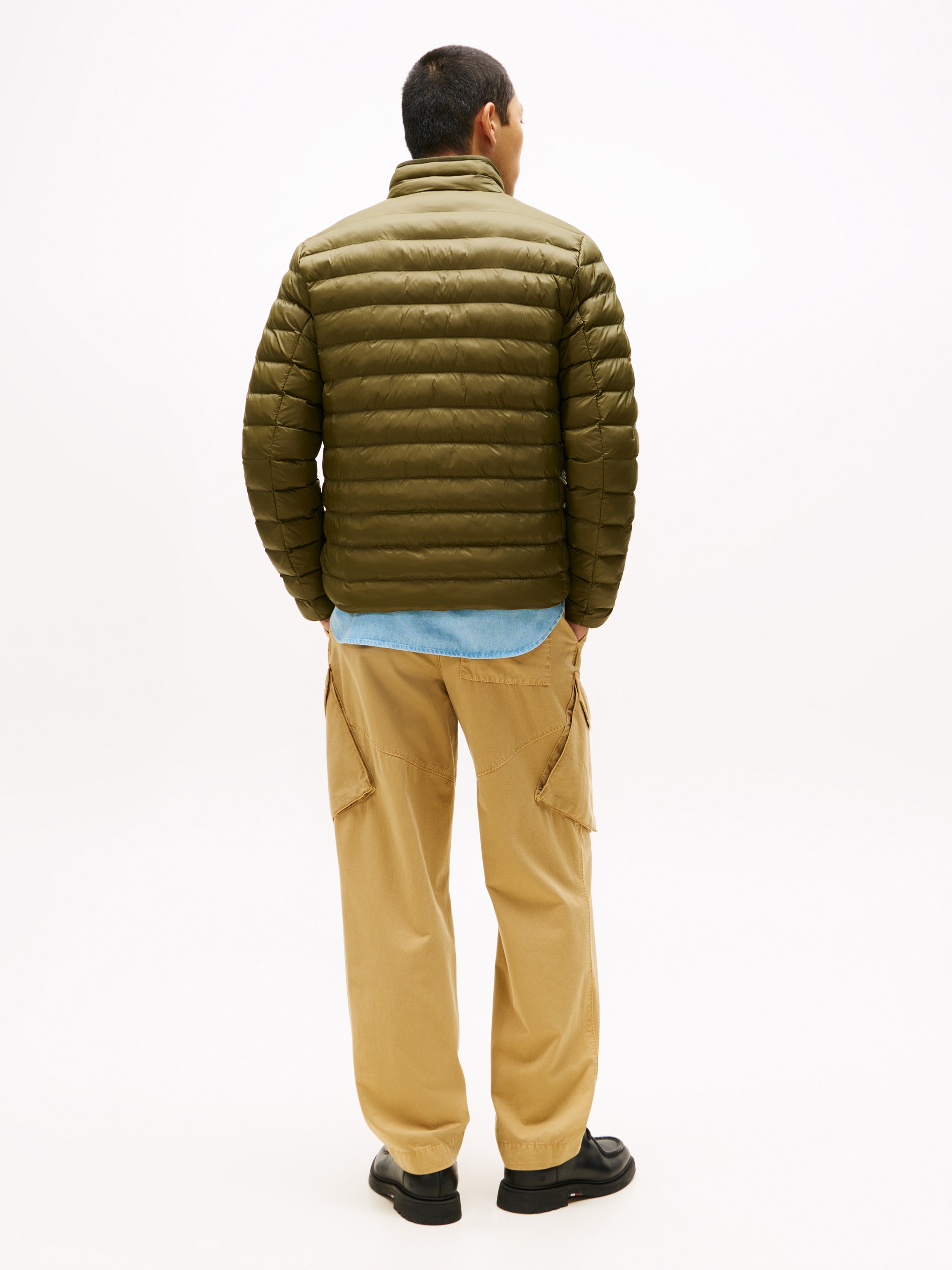 Tommy Hilfiger Steppjacke »PACKABLE RECYCLED JACKET«, Übergangsjacke mit Logostickerei