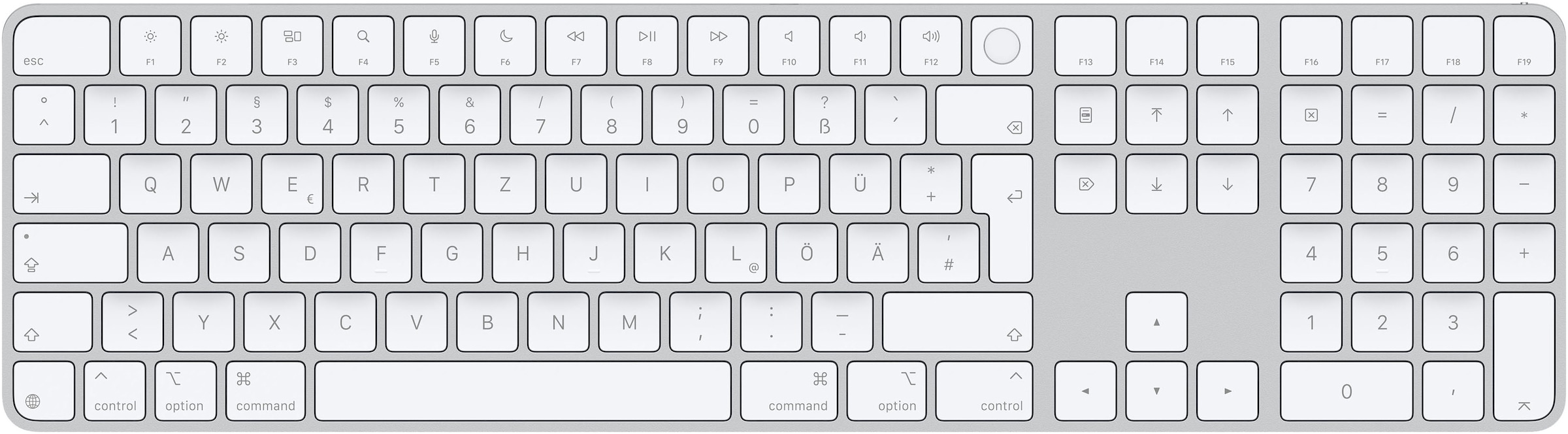 Apple Clavier Apple »Magic Keyboard mit Touch ID und Ziffernblock« ()