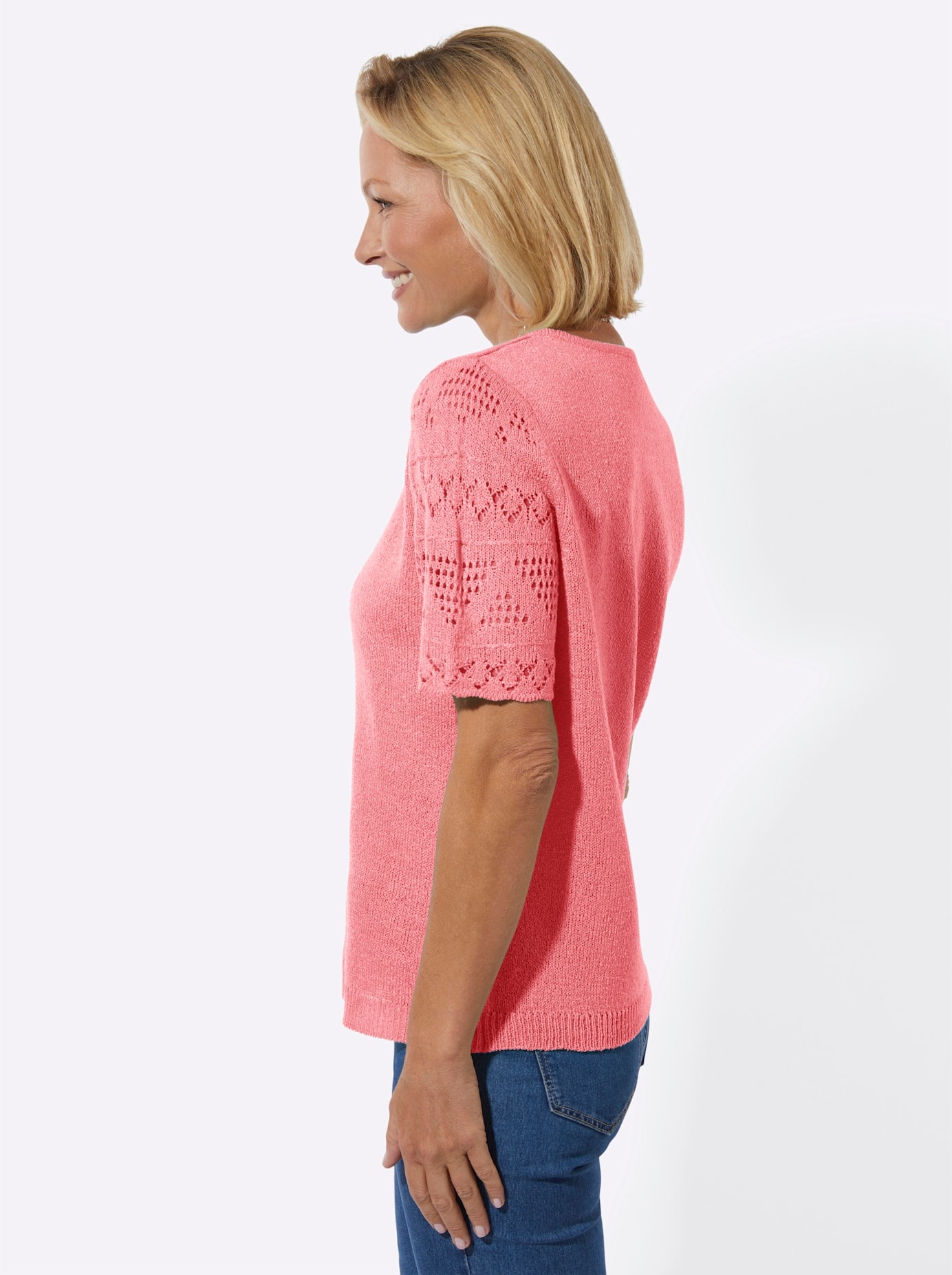 Classic Basics Pull à manches courtes »Bouclé-Pullover«