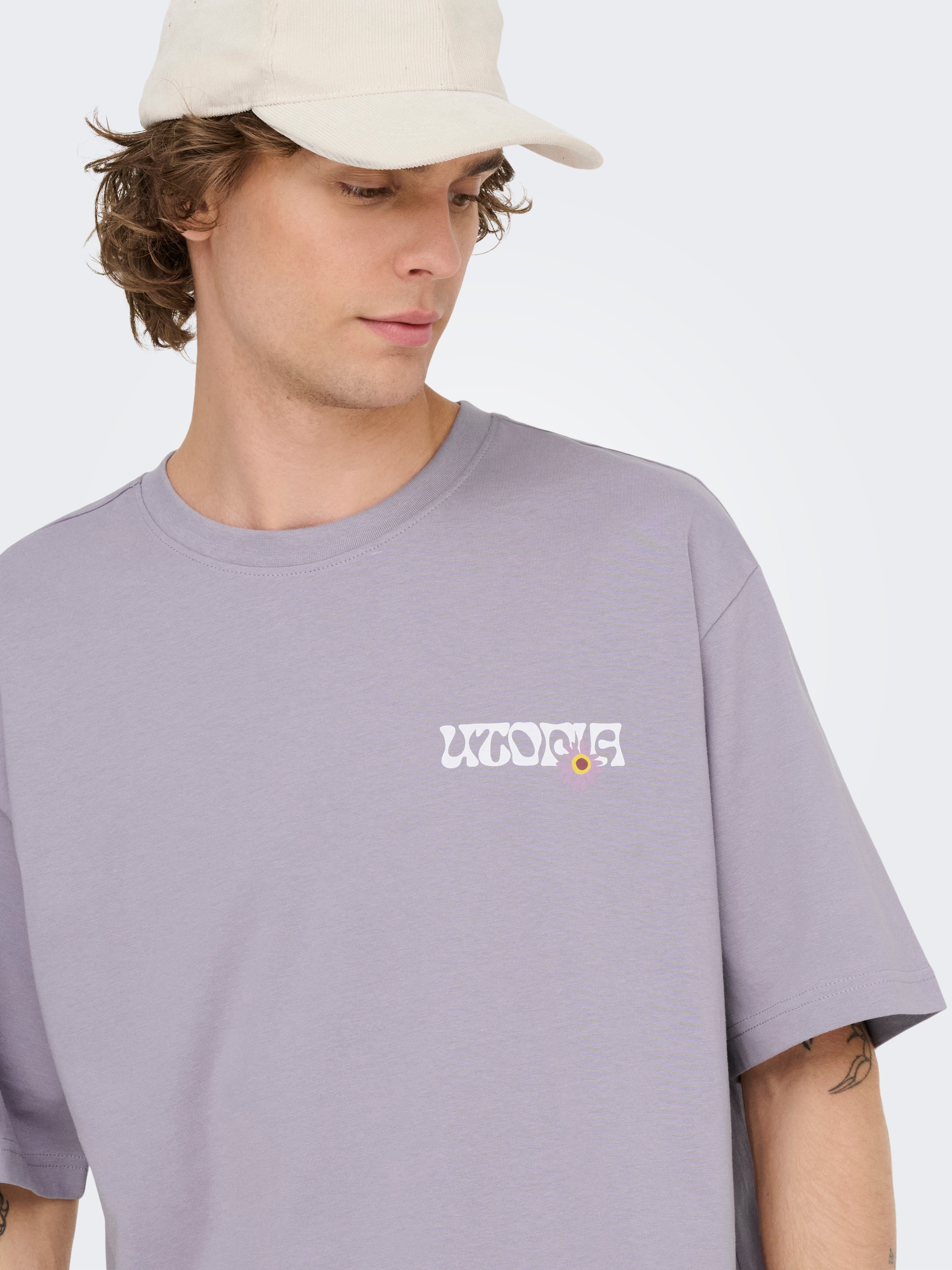 ONLY & SONS T-shirt »ONSFRANK RLX SS TEE NOOS« Baumwolle, relaxed fit