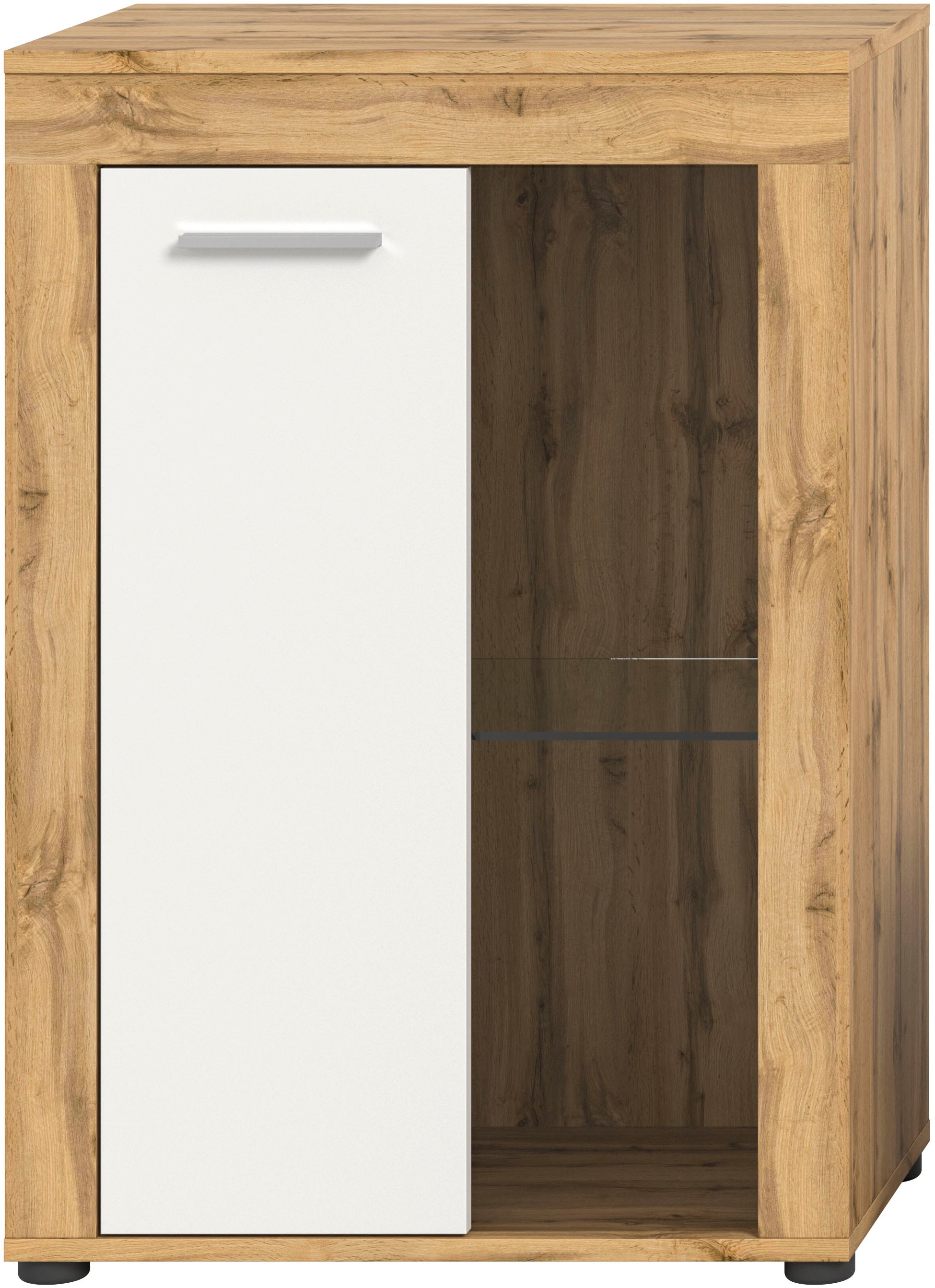 INOSIGN Vitrine »Aosta, Breite 60 cm, stehend oder hängend, in verschiedenen Farben«, Türanschlag wechselbar, 1 Glaseinlegeboden, Hängeeitrine, Standvitrine