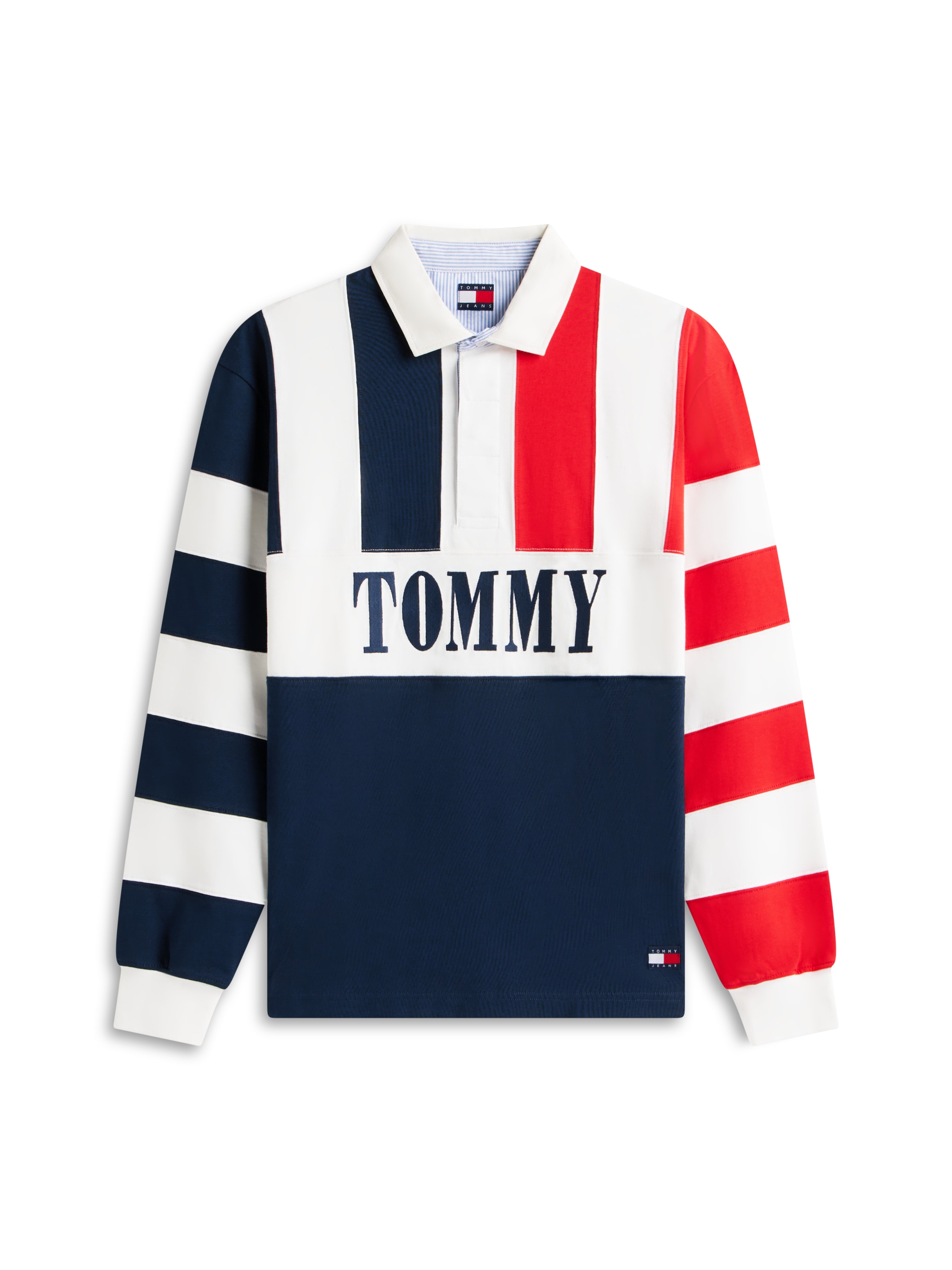 Tommy Jeans Polo à manches longues »TJM RELAXED FIT ARCHIVE RUGBY« Relaxed fit mit Markenprint