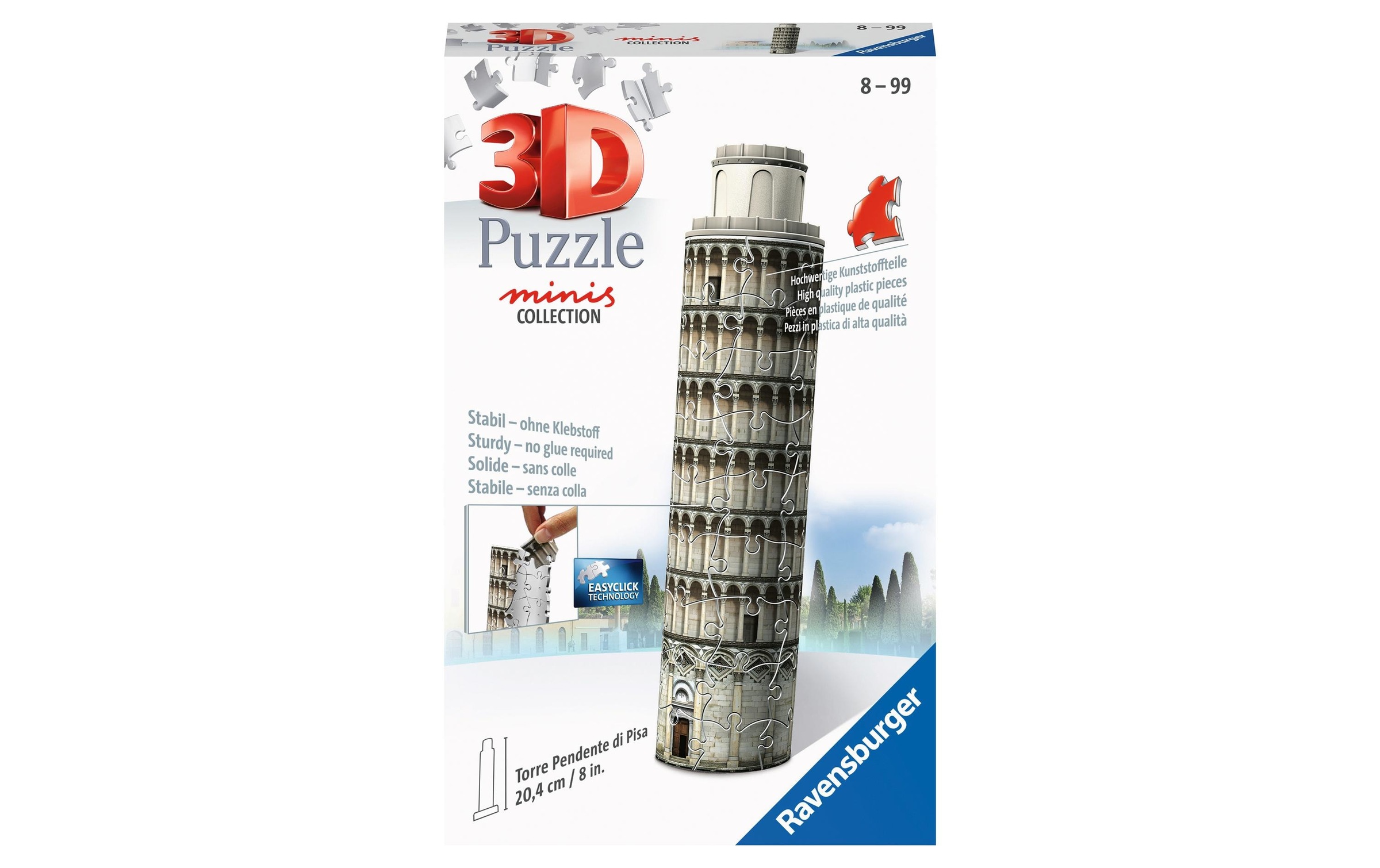 Ravensburger 3D-Puzzle »3D Mini Schiefer Turm - Pisa«, (54 tlg.)