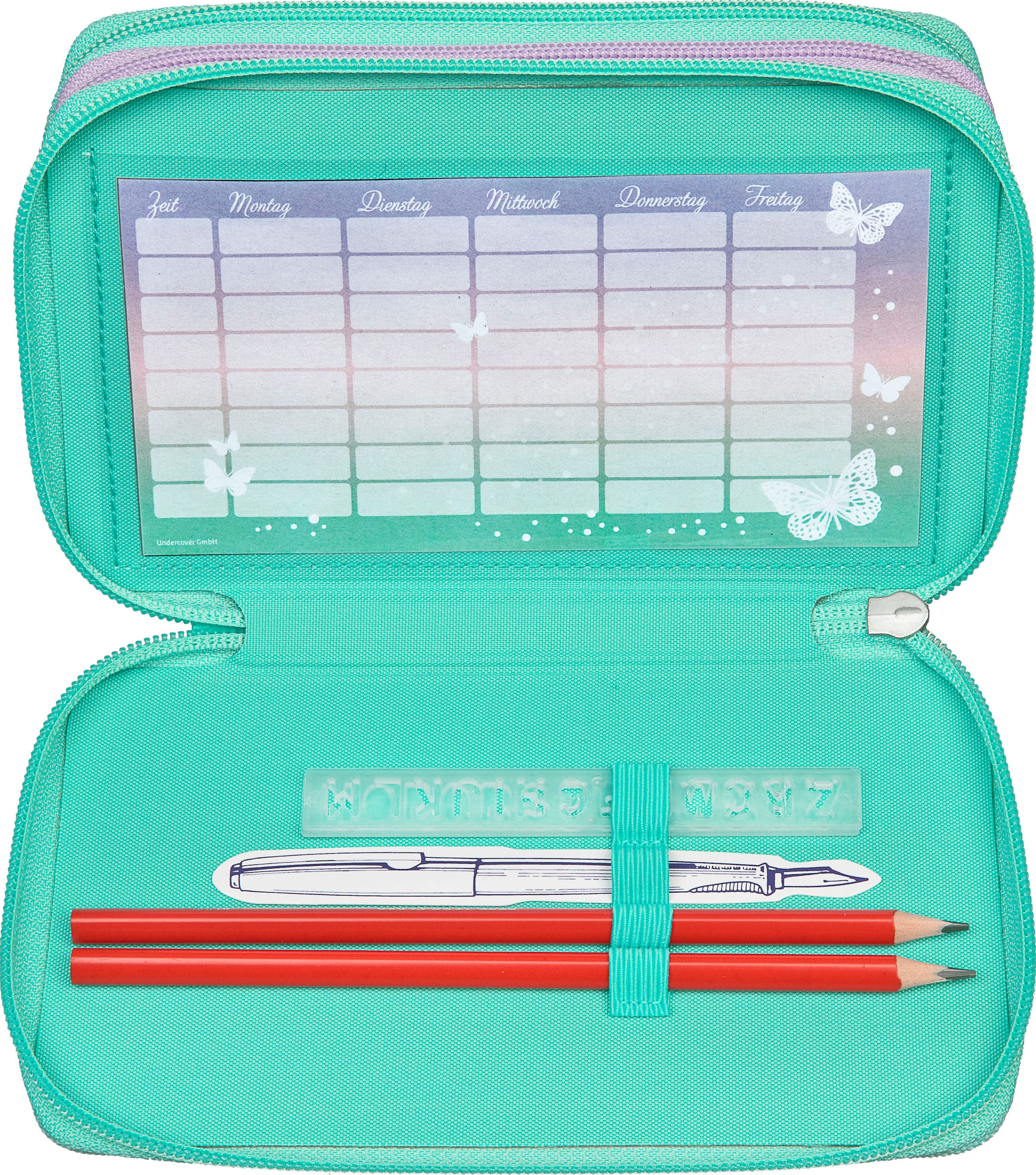 Scooli Trousse à crayons »Tripledecker, Butterfly Wishes«