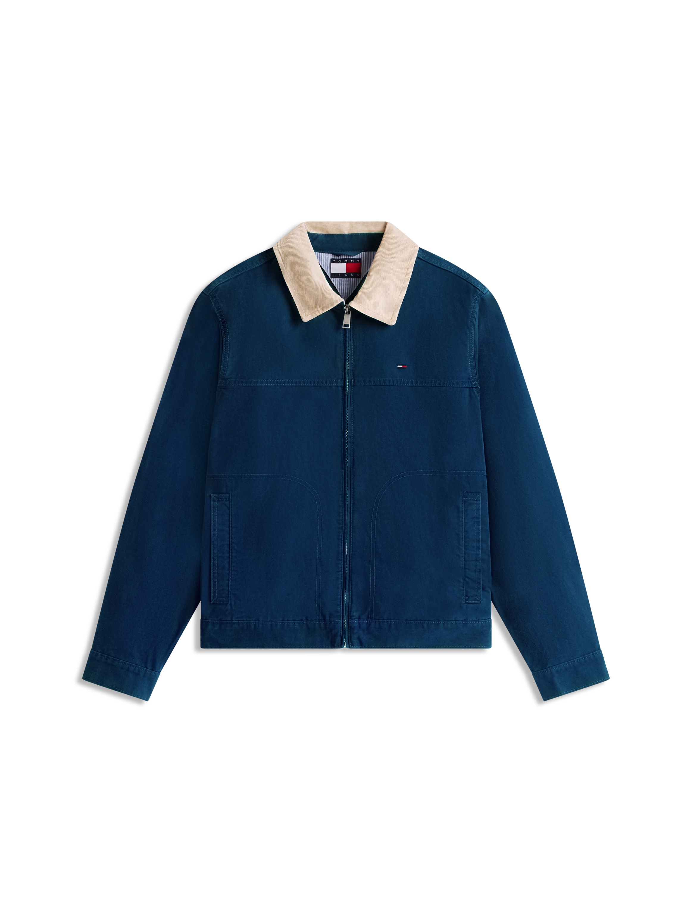 Tommy Jeans Blouson »TJM REGULAR COTTON RANCH« sans capuche coupe régulière avec col à revers