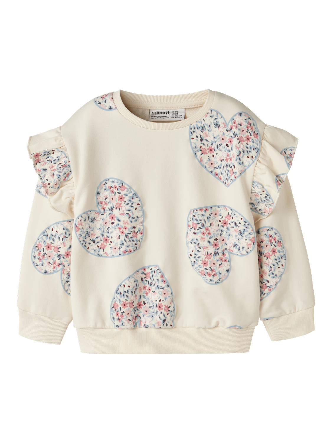 Name It Sweat-shirt »NMFKIWILE LS NREG SWEAT UNB«, Baumwollmischung, regular fit
