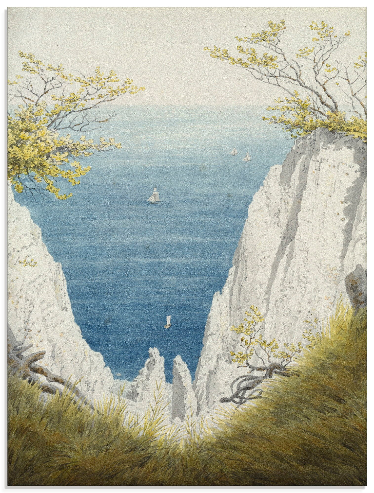 Image of Artland Glasbild »Kreidefelsen auf Rügen. 1825/26.«, Felsen, (1 St.) bei Ackermann Versand Schweiz