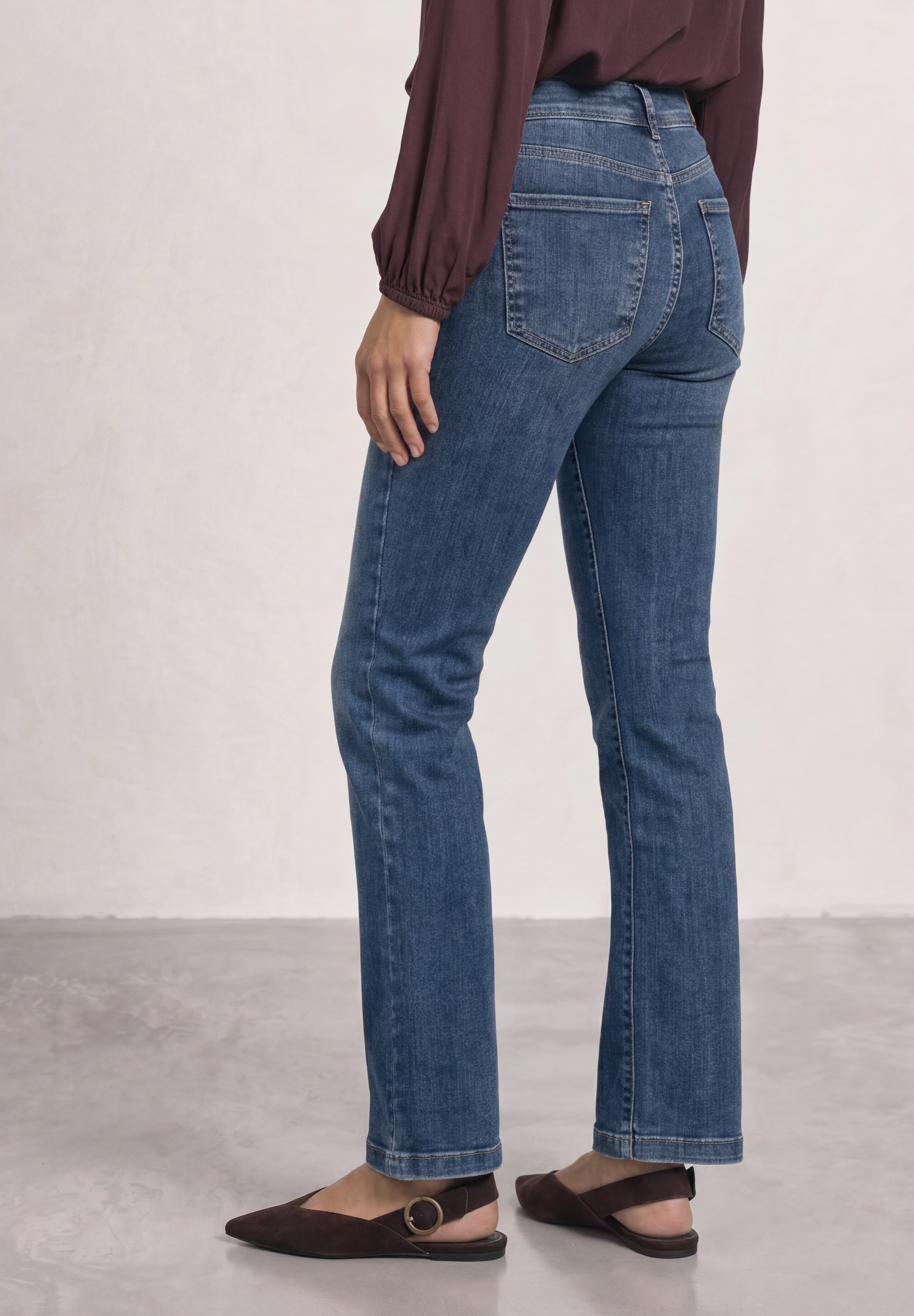 STREET ONE Bootcut-Jeans »Style Blaire« im Slim Fit