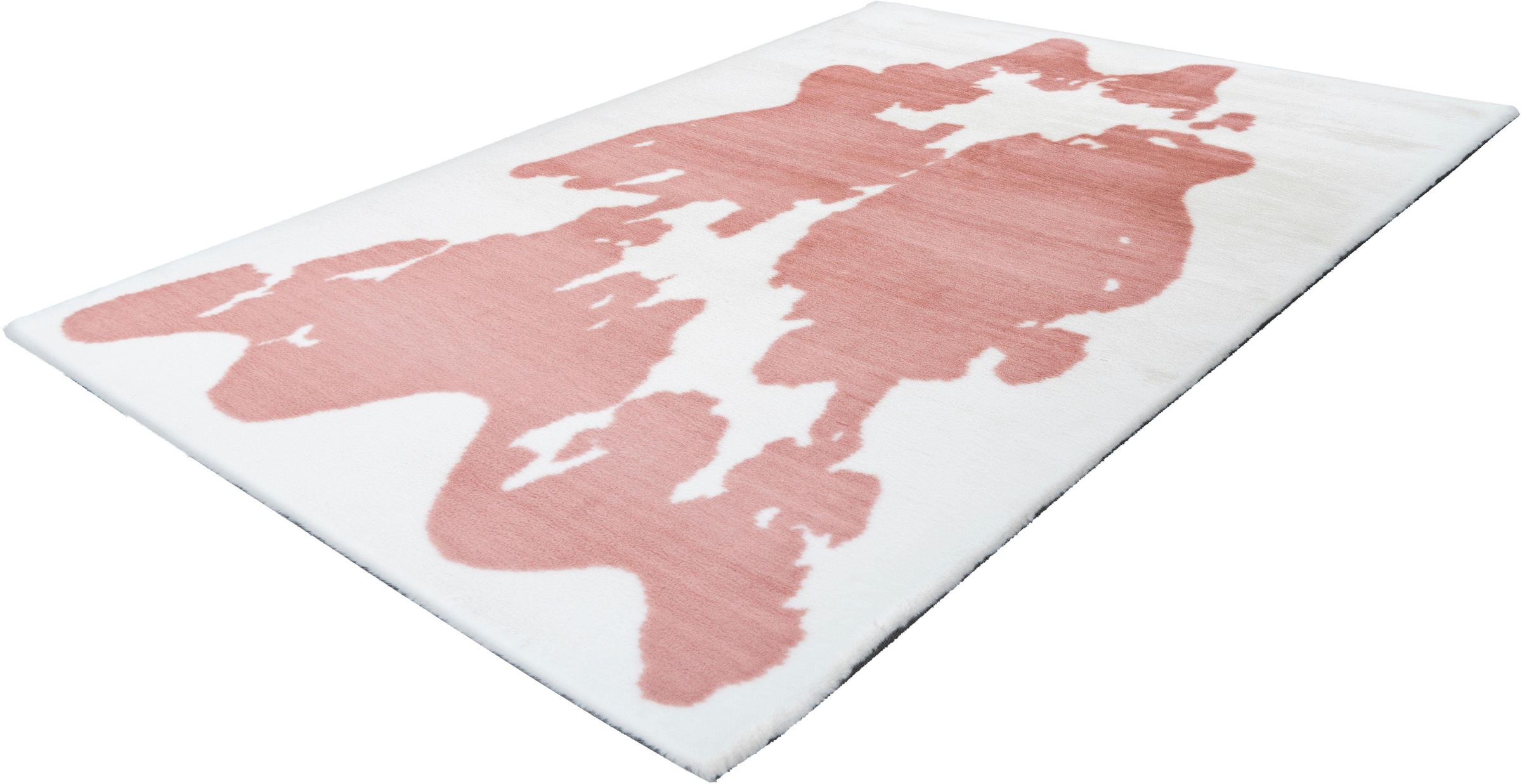 Bruno Banani Hochflor-Teppich »Makayla«, rechteckig, 30 mm Höhe, Kuhfell-Muster, Kunstfell, weicher Flor