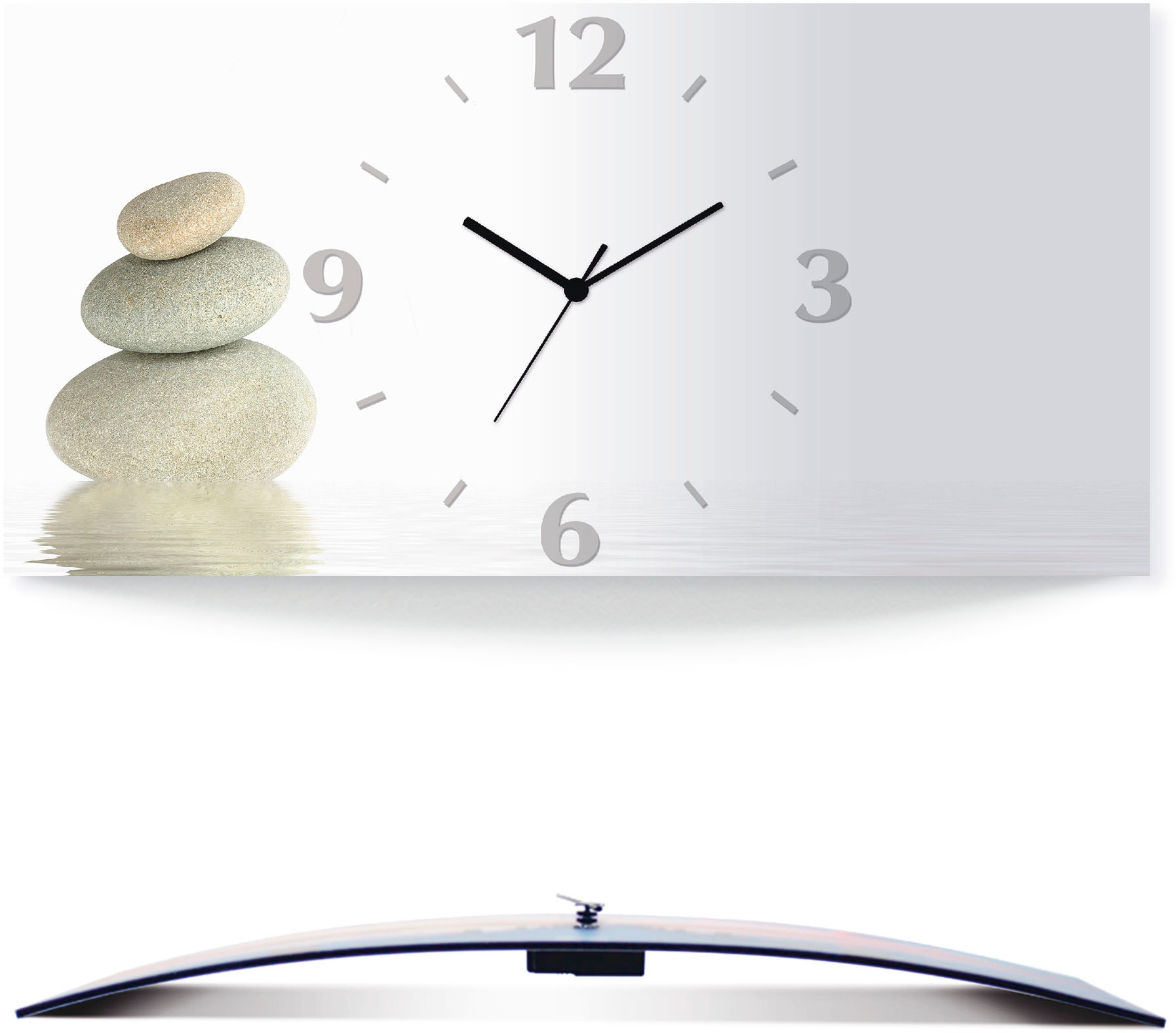 Image of Artland Wanduhr "Zen Friede" wahlweise mit Quarz- oder Funkuhrwerk, lautlos ohne Tickgeräusche