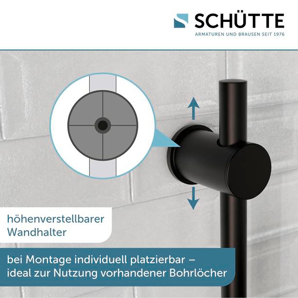 Schütte Garniture de douche »RAVEN« Regendusche, mit Schlauch und Halterung, Wellness-Duschkopf