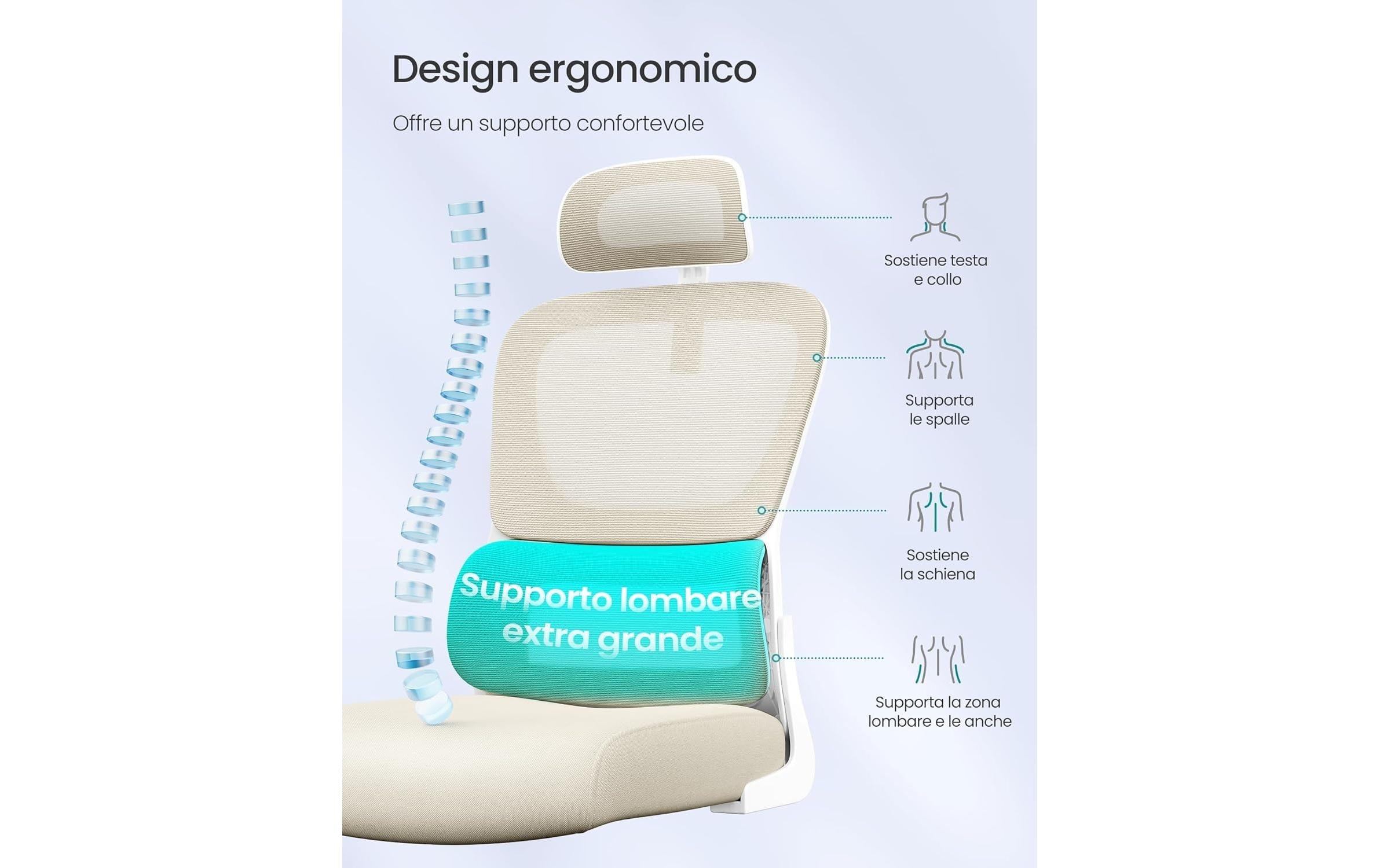 SONGMICS Chaise de bureau »mit Armlehnen« ()