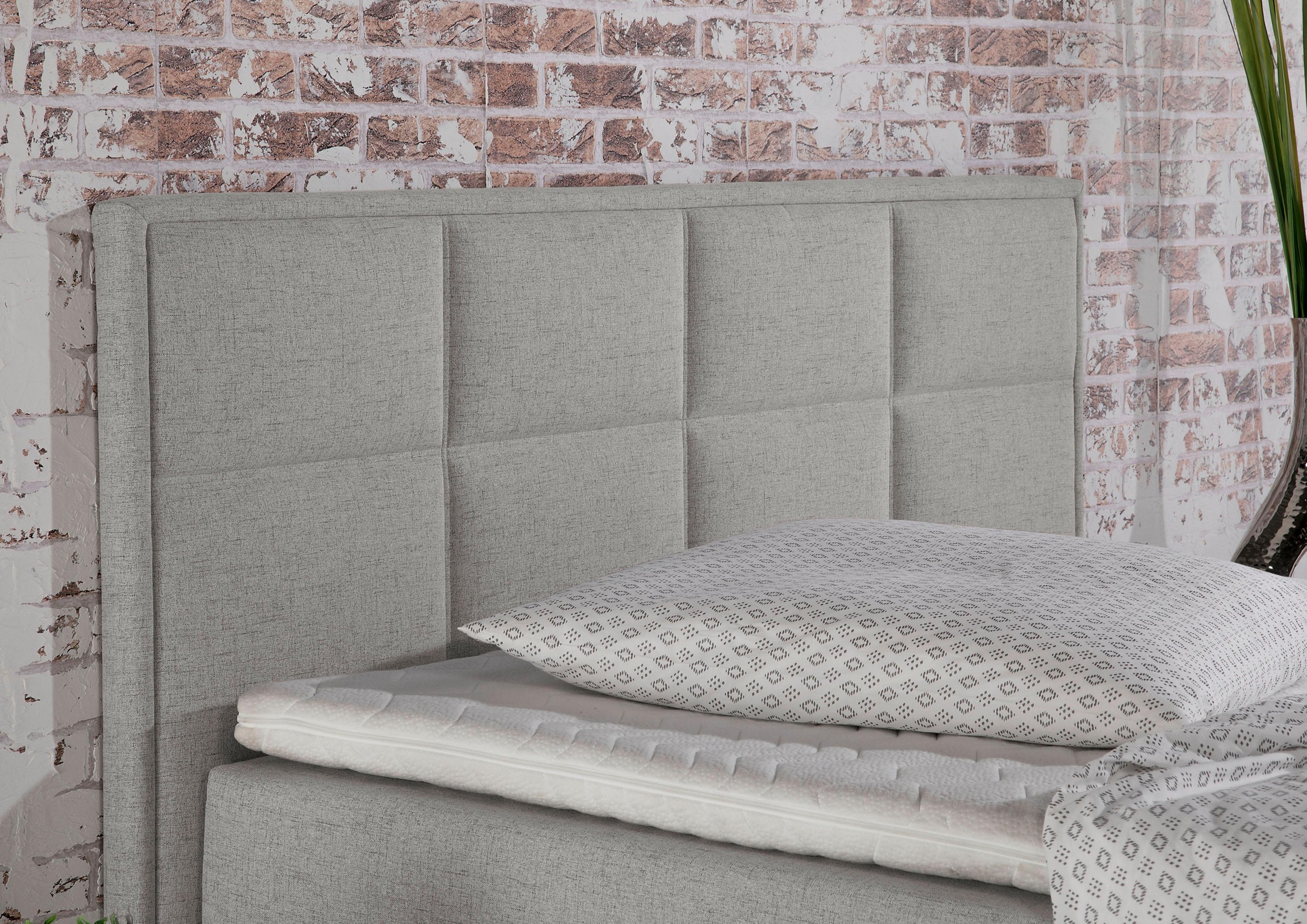 Home affaire Boxspringbett »Casey« in 5 Breiten, 3 Ausführungen, 2 Härtegraden, Steppung, Topper