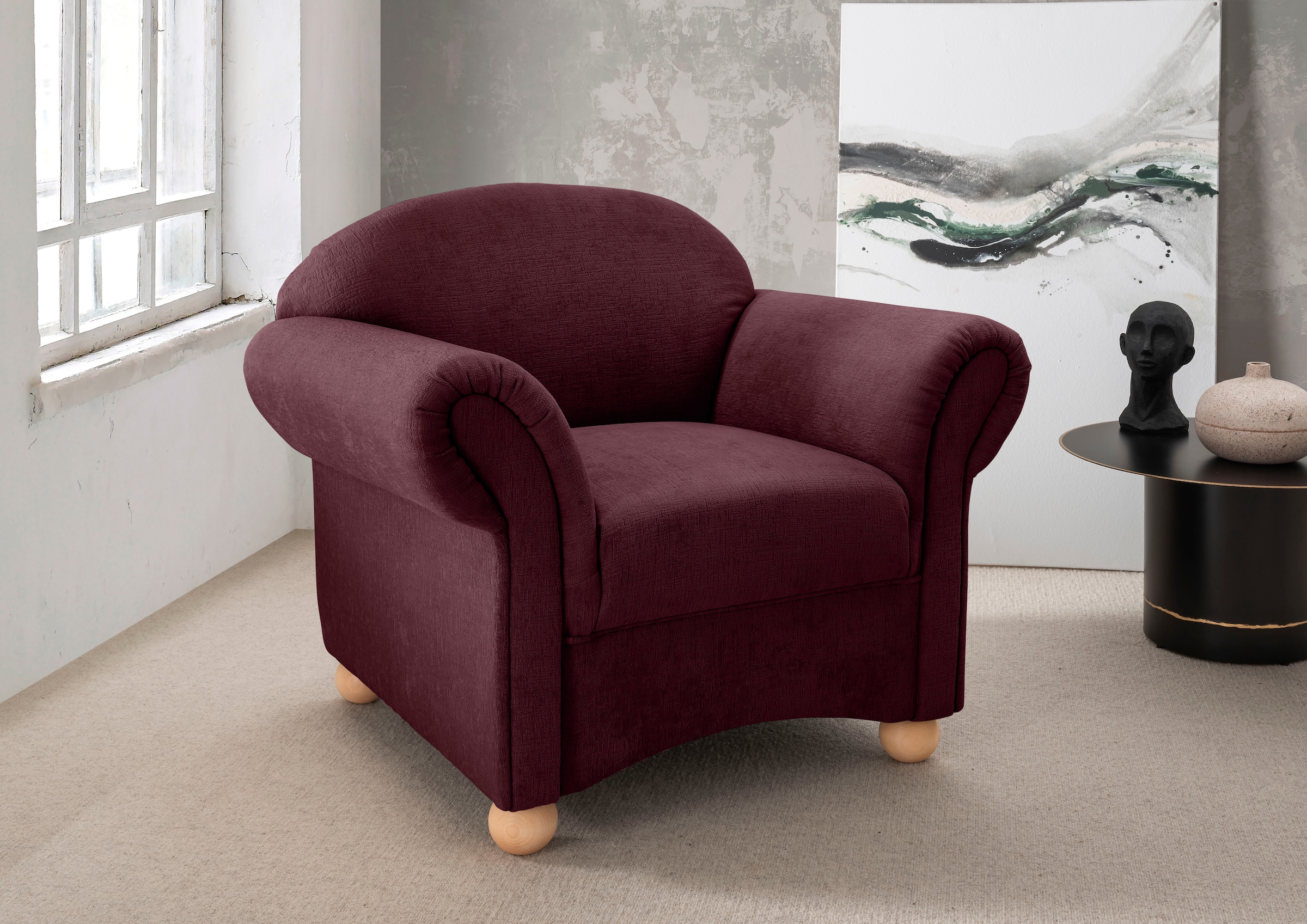 Home affaire Sessel »Torello bequem und zeitlos, Breite 90cm« 1 Stk. tlg.