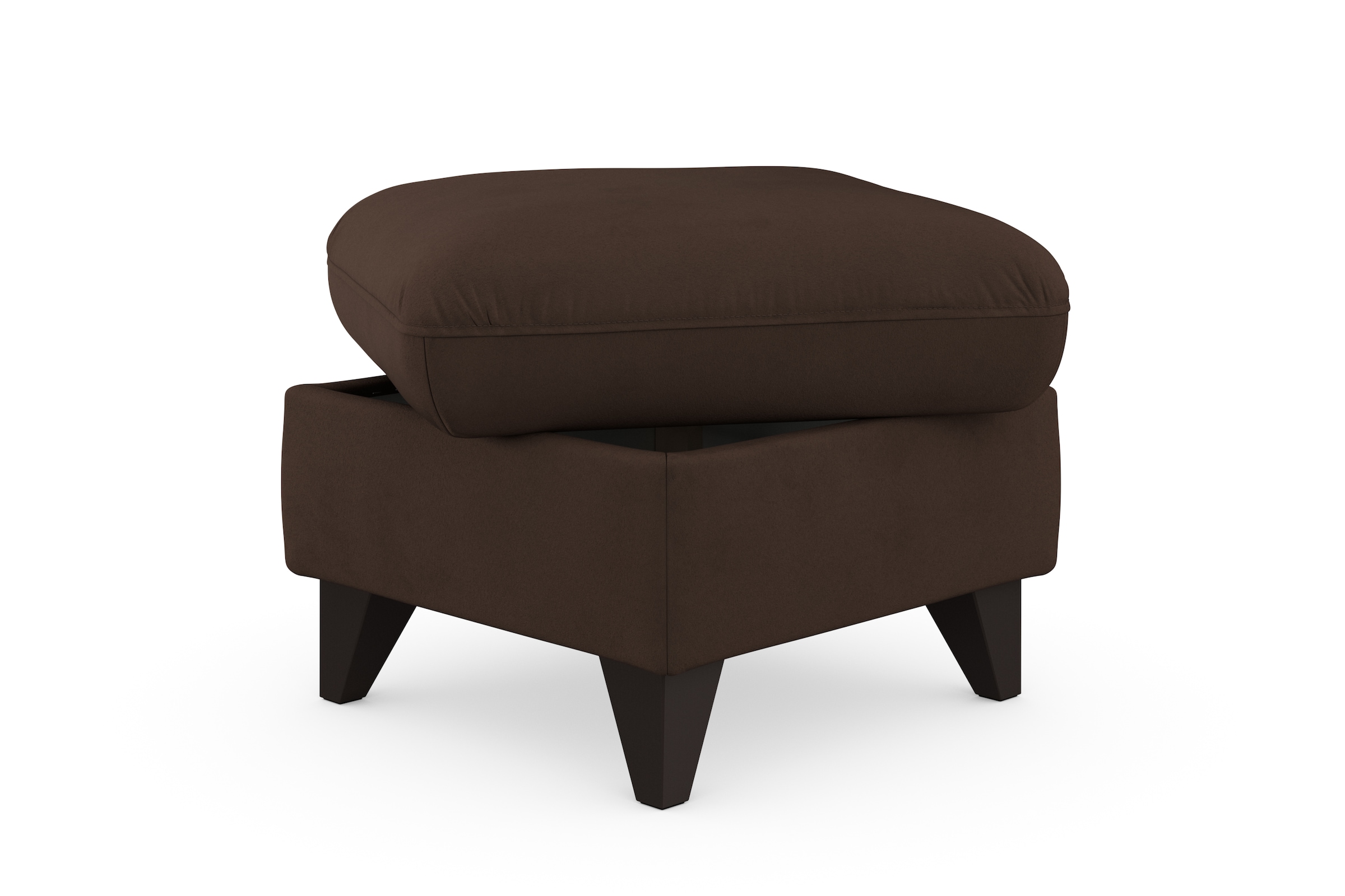 sit&more Stauraumhocker »Mellum«, mit Stauraum und wengefarbenen Holzfüssen