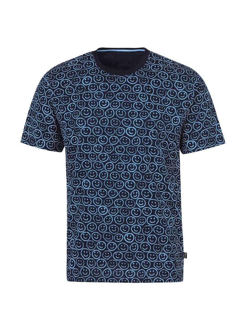 Trigema T-shirt »TRIGEMA T-Shirt mit freundlichem Smiley-Muster« 1 cuis