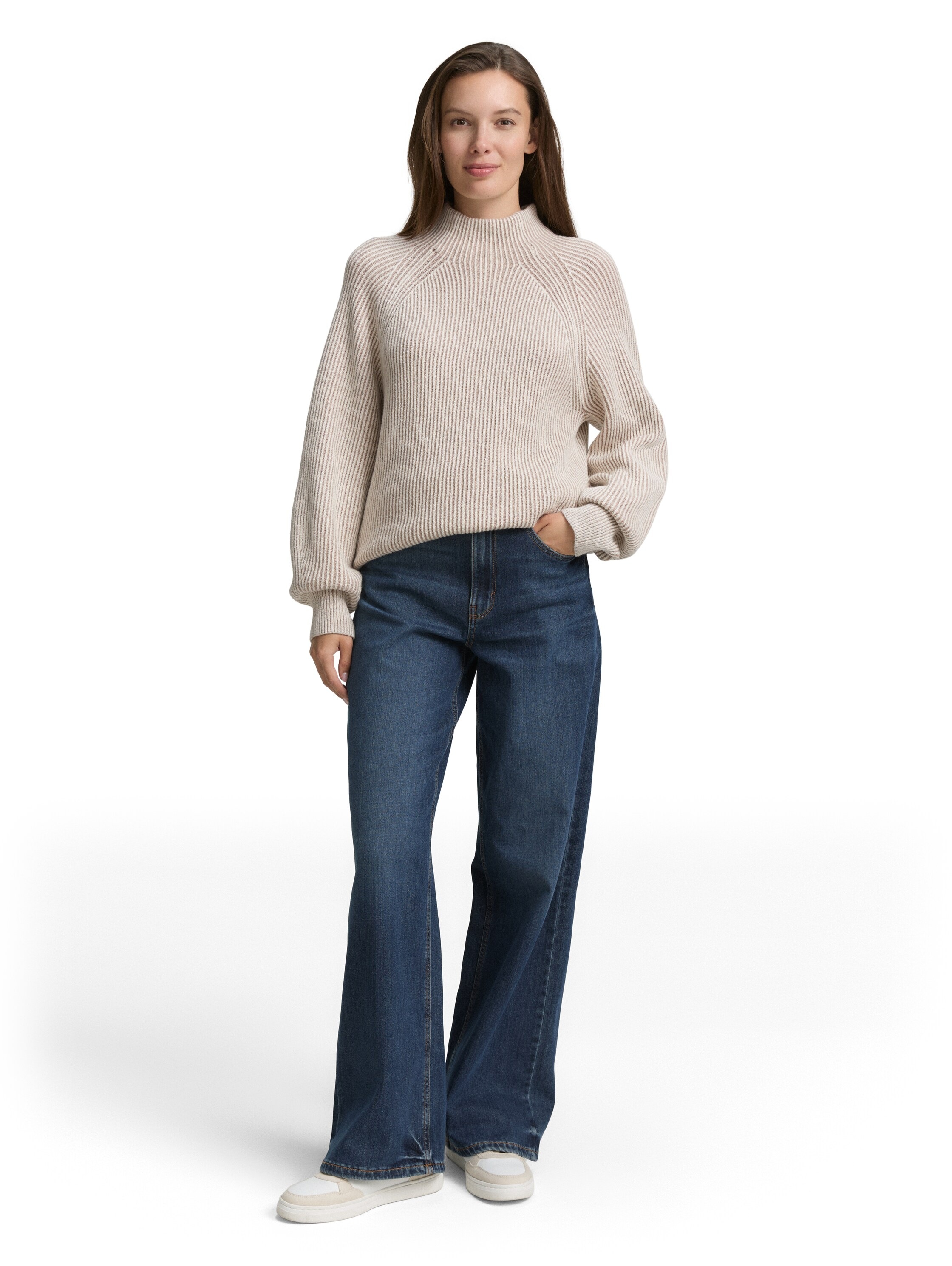 TOM TAILOR Strickpullover, mit Rippstruktur