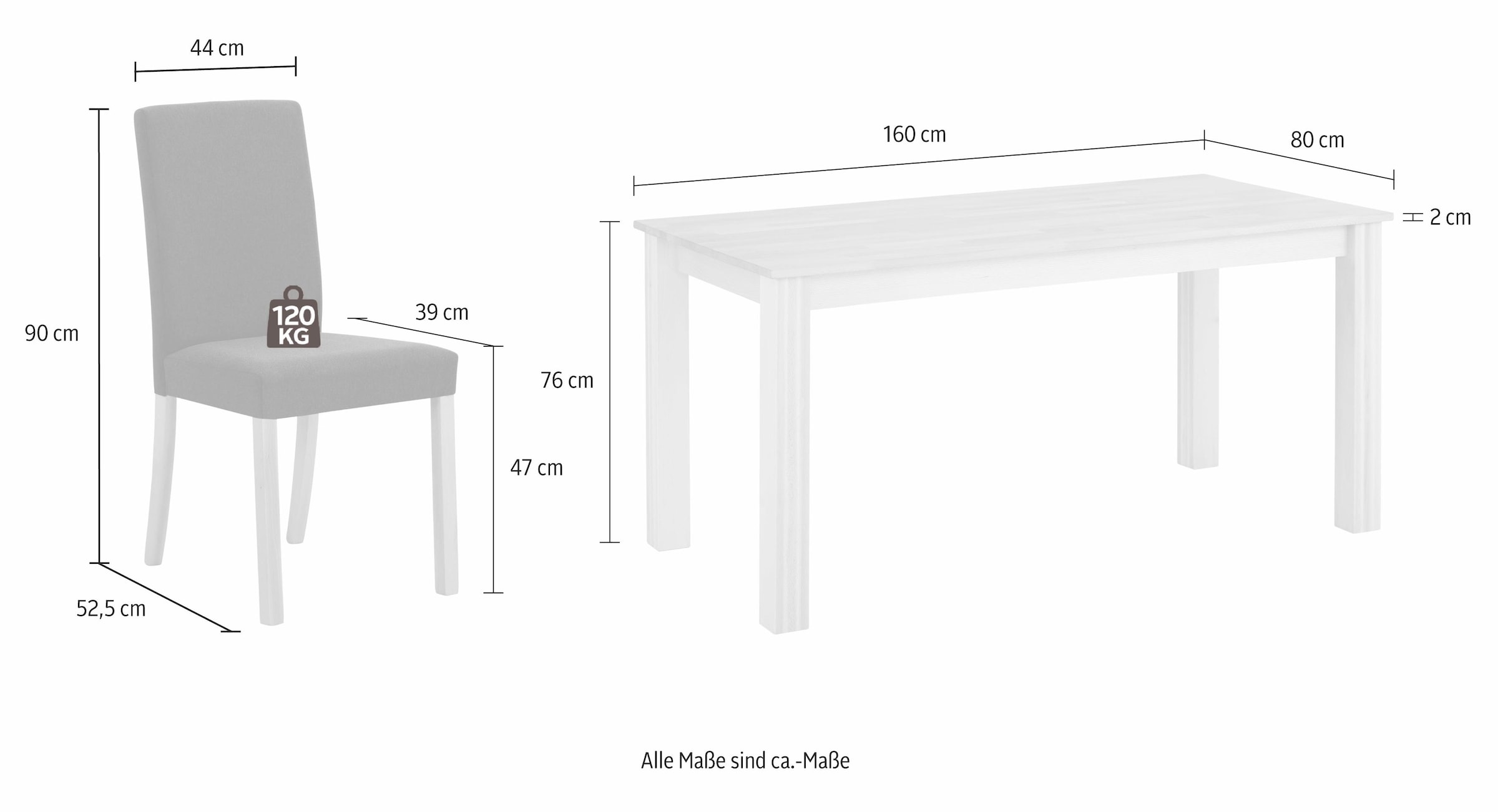 Home affaire Essgruppe, (Set, 5 tlg.)