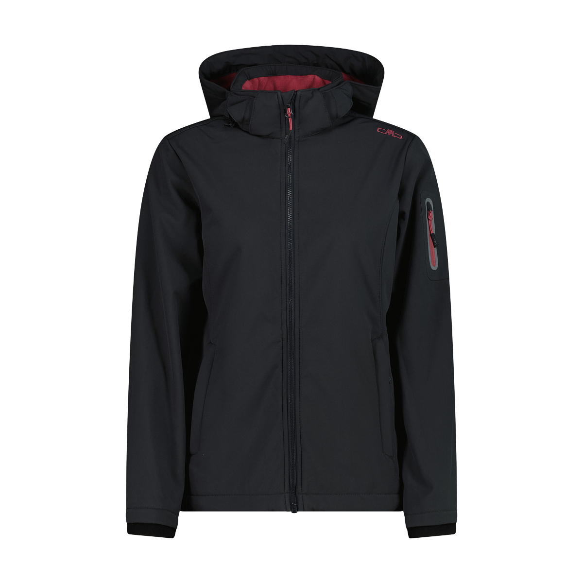 CMP Veste softshell »WOMAN JACKET ZIP HOOD« 1 cuis tlg. Wärmend & wind- & wasserabweisend, Übergangsjacke