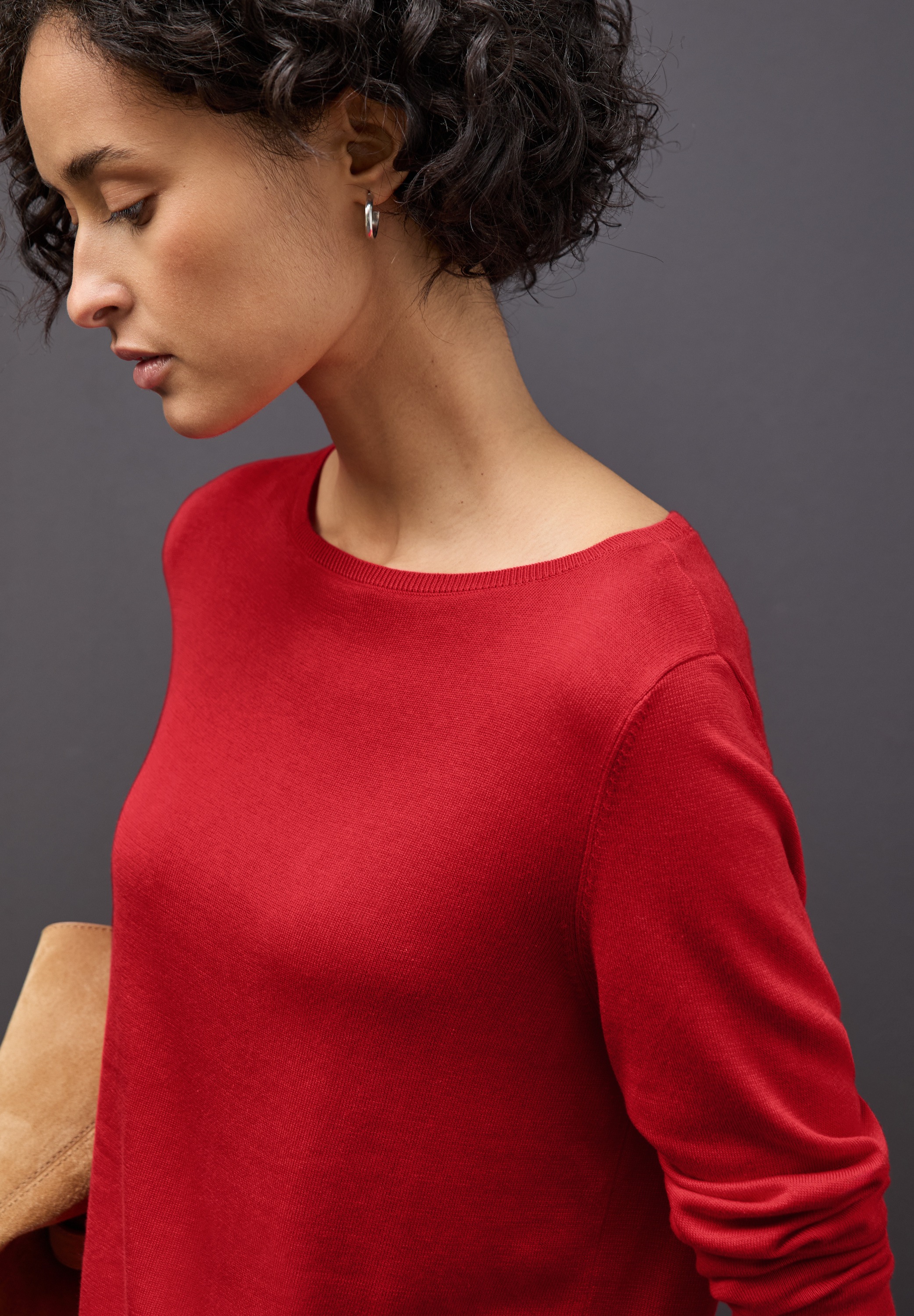 STREET ONE Strickpullover, mit U-Boot-Ausschnitt