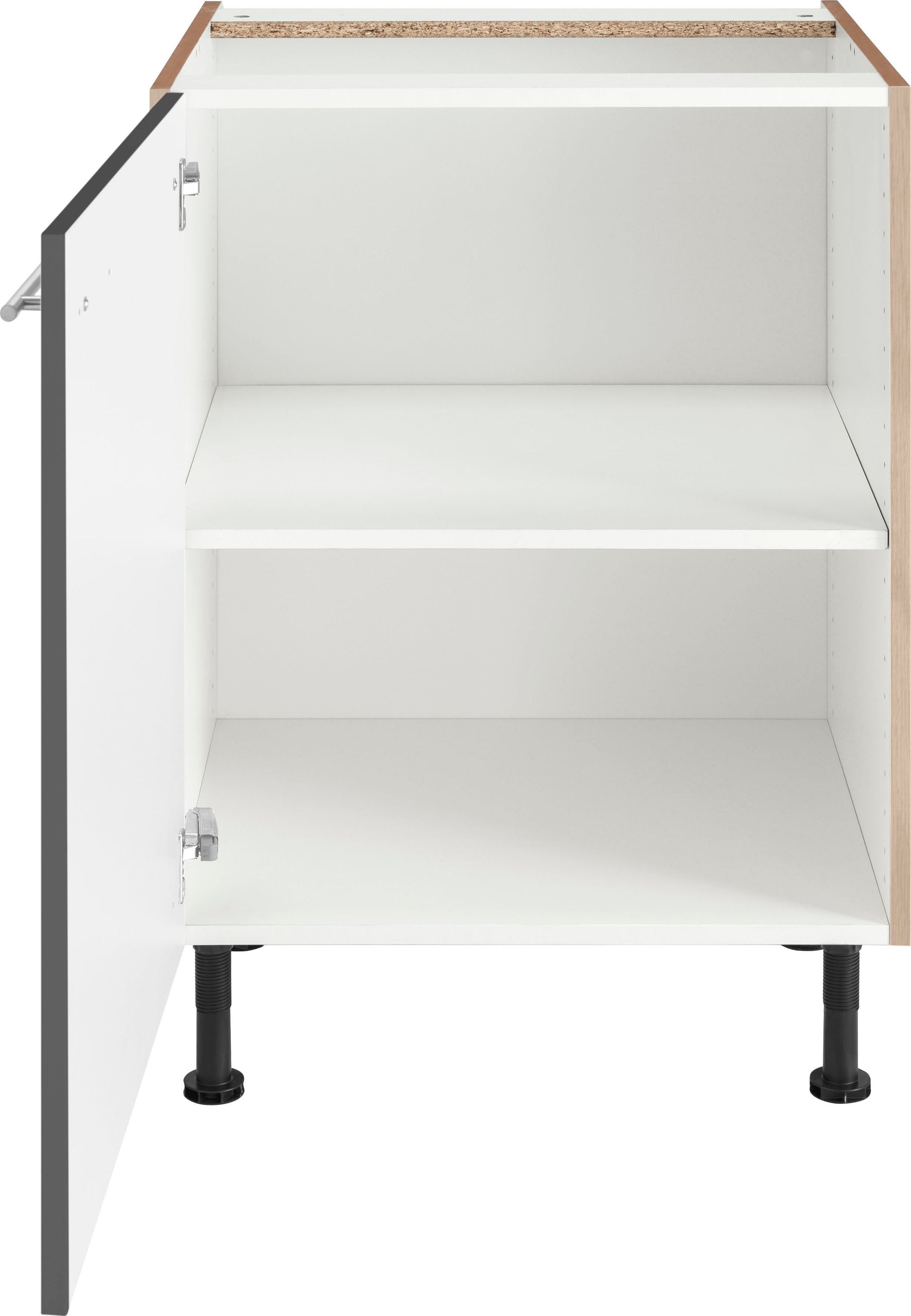 OPTIFIT Unterschrank »Bern«, 60 cm breit, mit 1 Tür mit höhenverstellbaren Füssen, mit Metallgriff