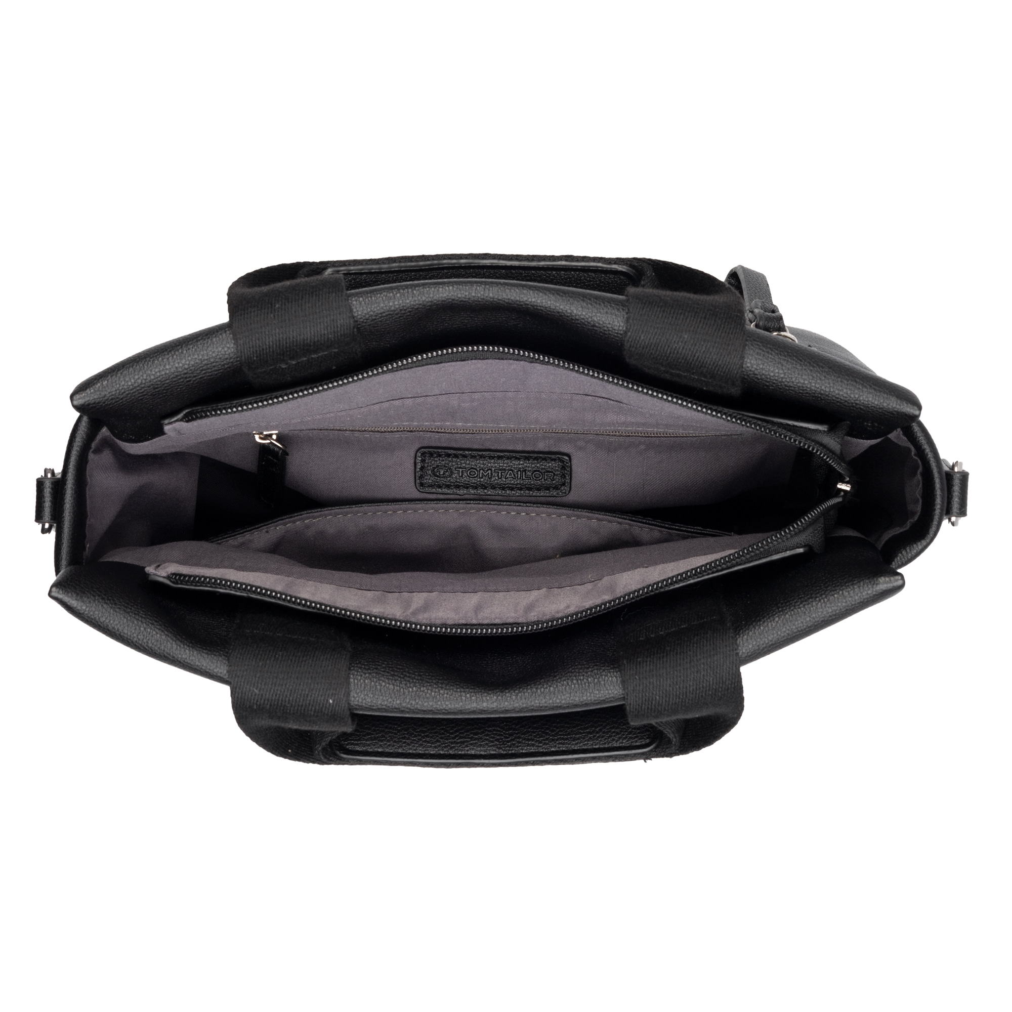 TOM TAILOR Shopper »Rella« aus fein genarbtem Material mit farblich passendem Gewebeband