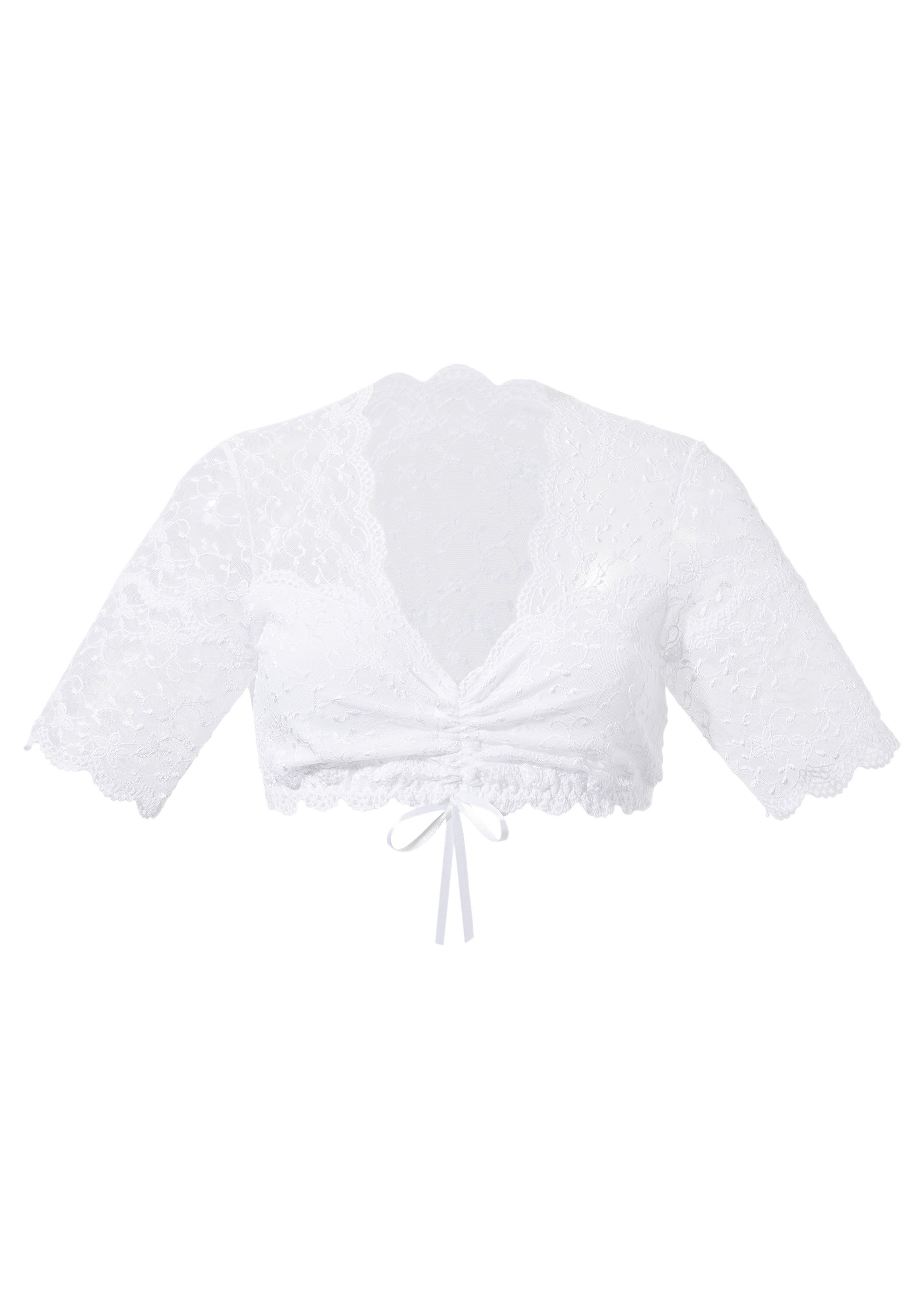 Dirndlbluse mit verstellbarem Bindeband